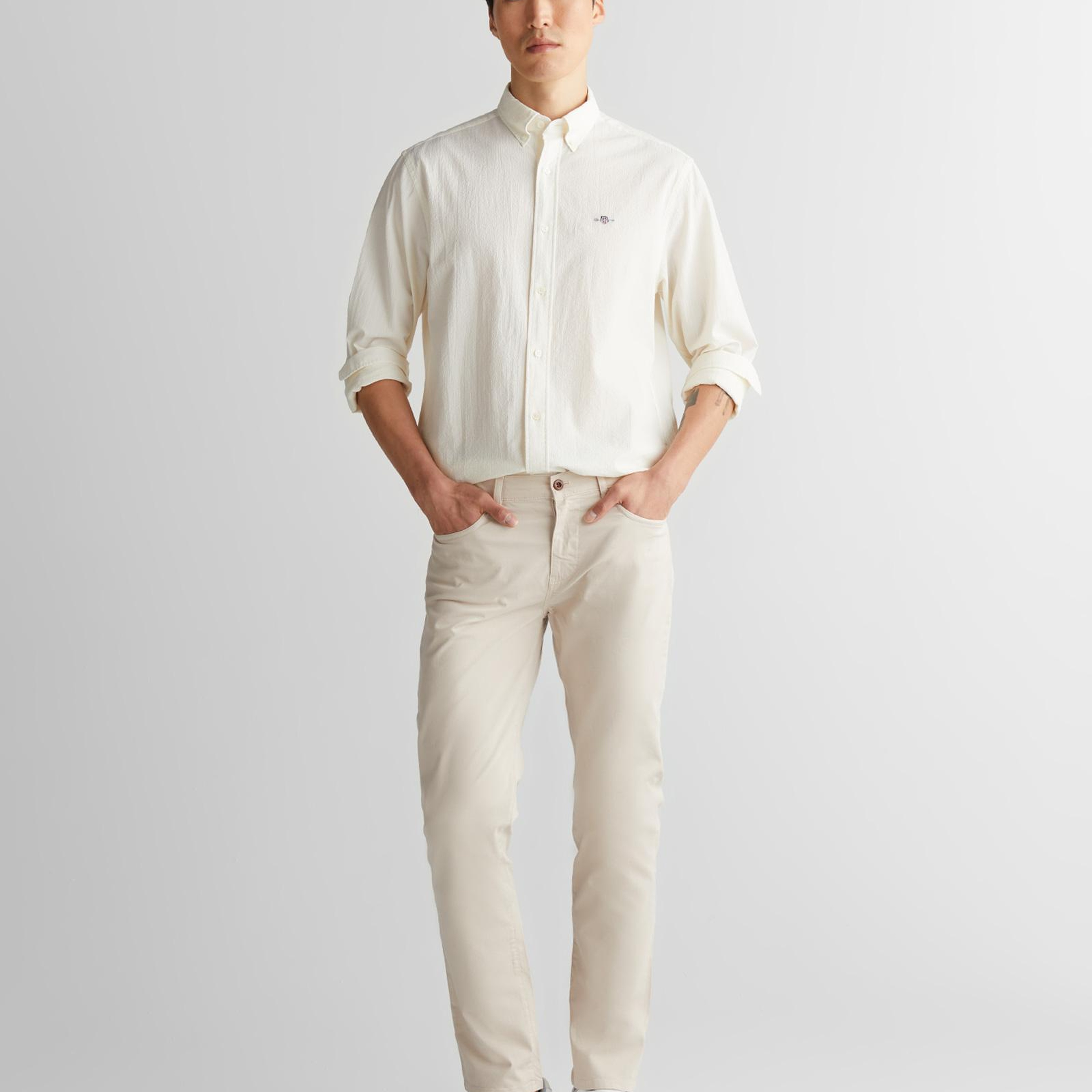 GANT Erkek Bej Regular Fit Pantolon