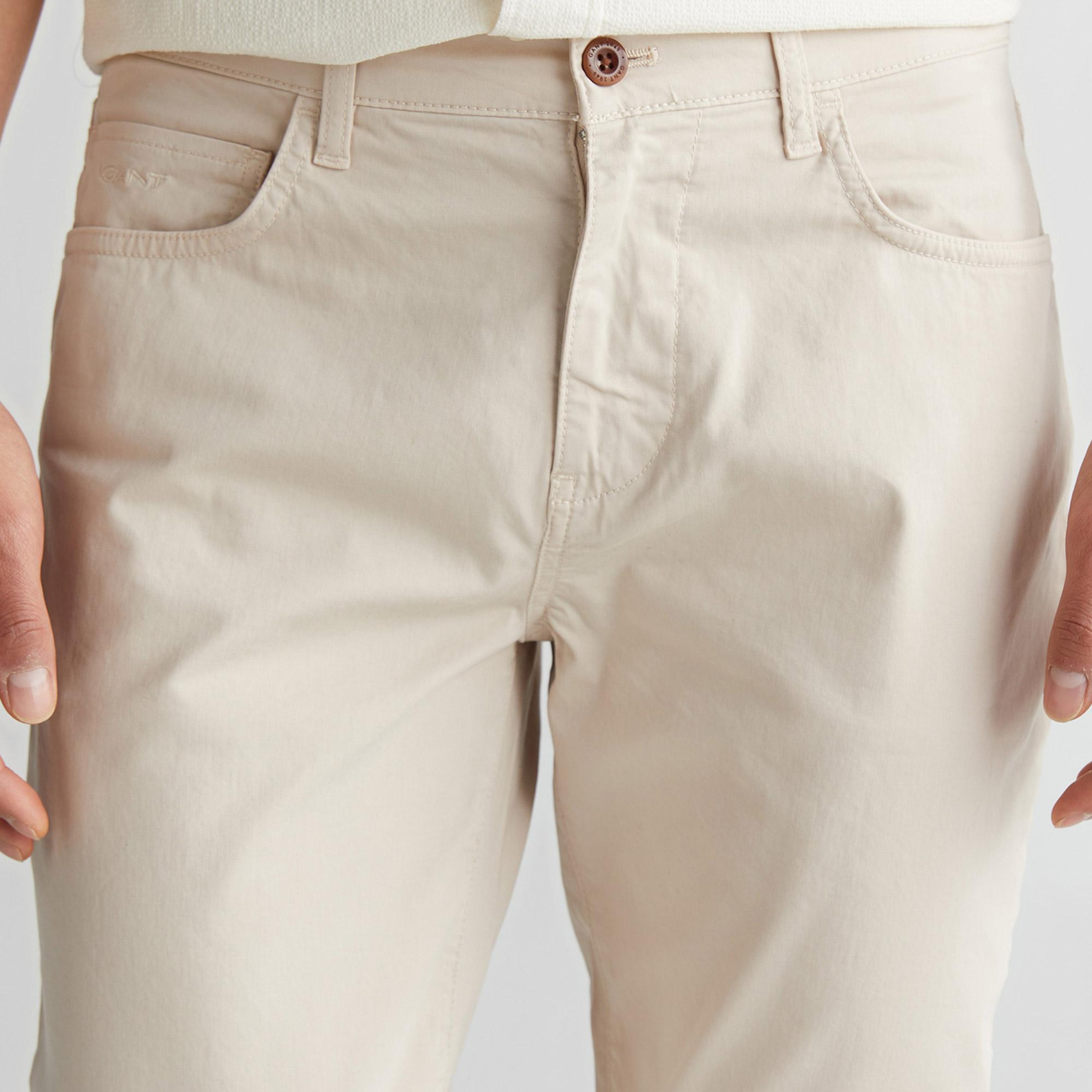 GANT Erkek Bej Regular Fit Pantolon