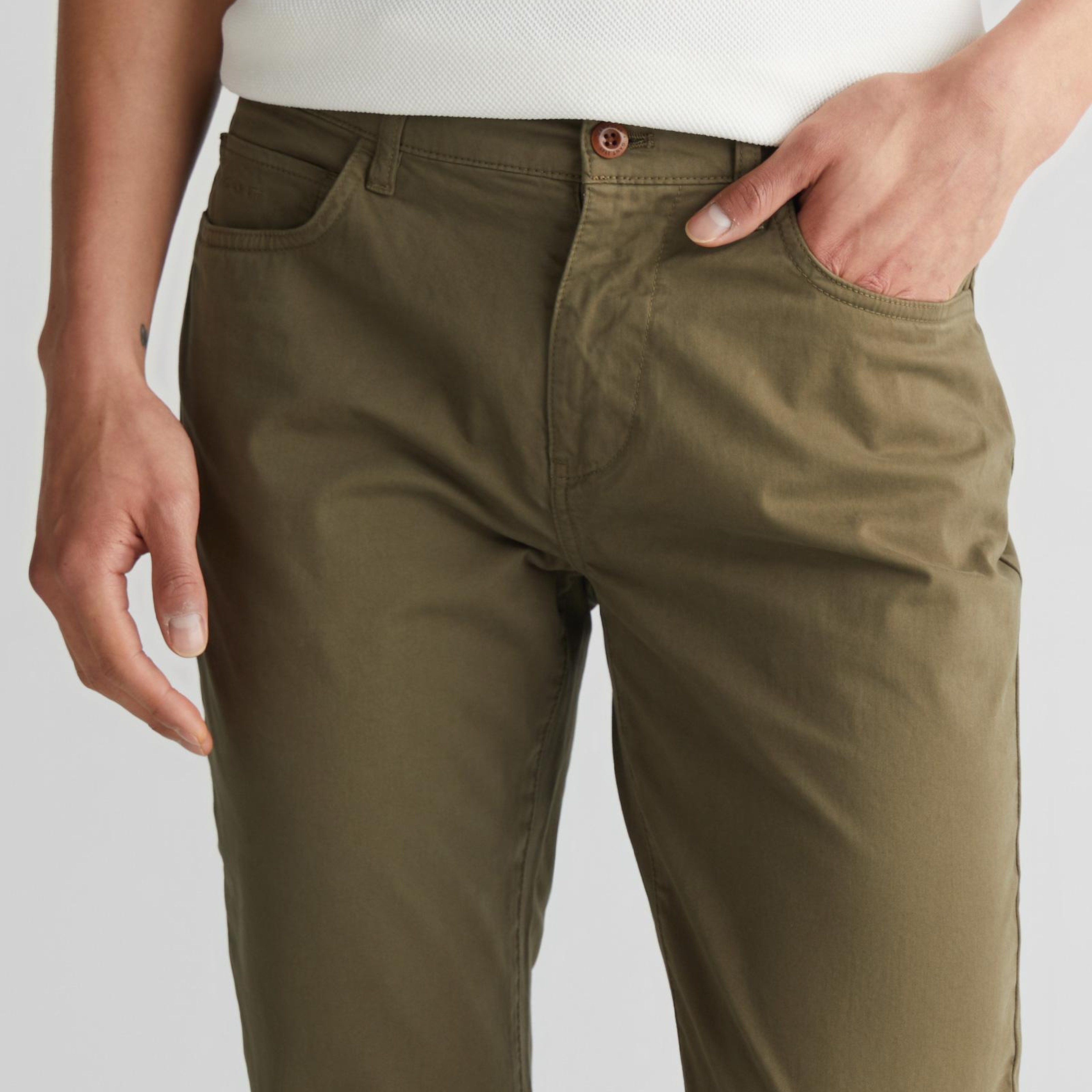 GANT Erkek Yeşil Regular Fit Pantolon
