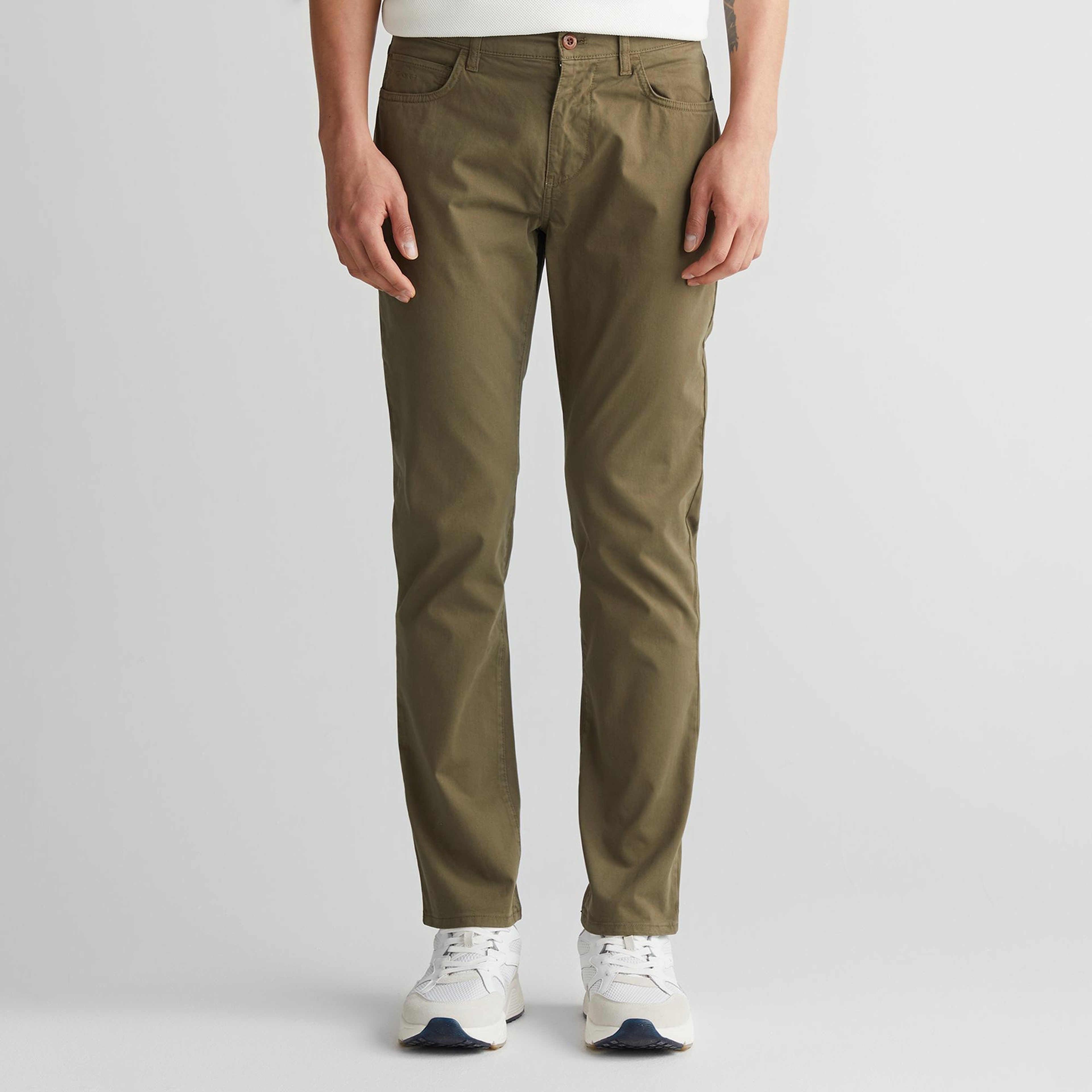 GANT Erkek Yeşil Regular Fit Pantolon