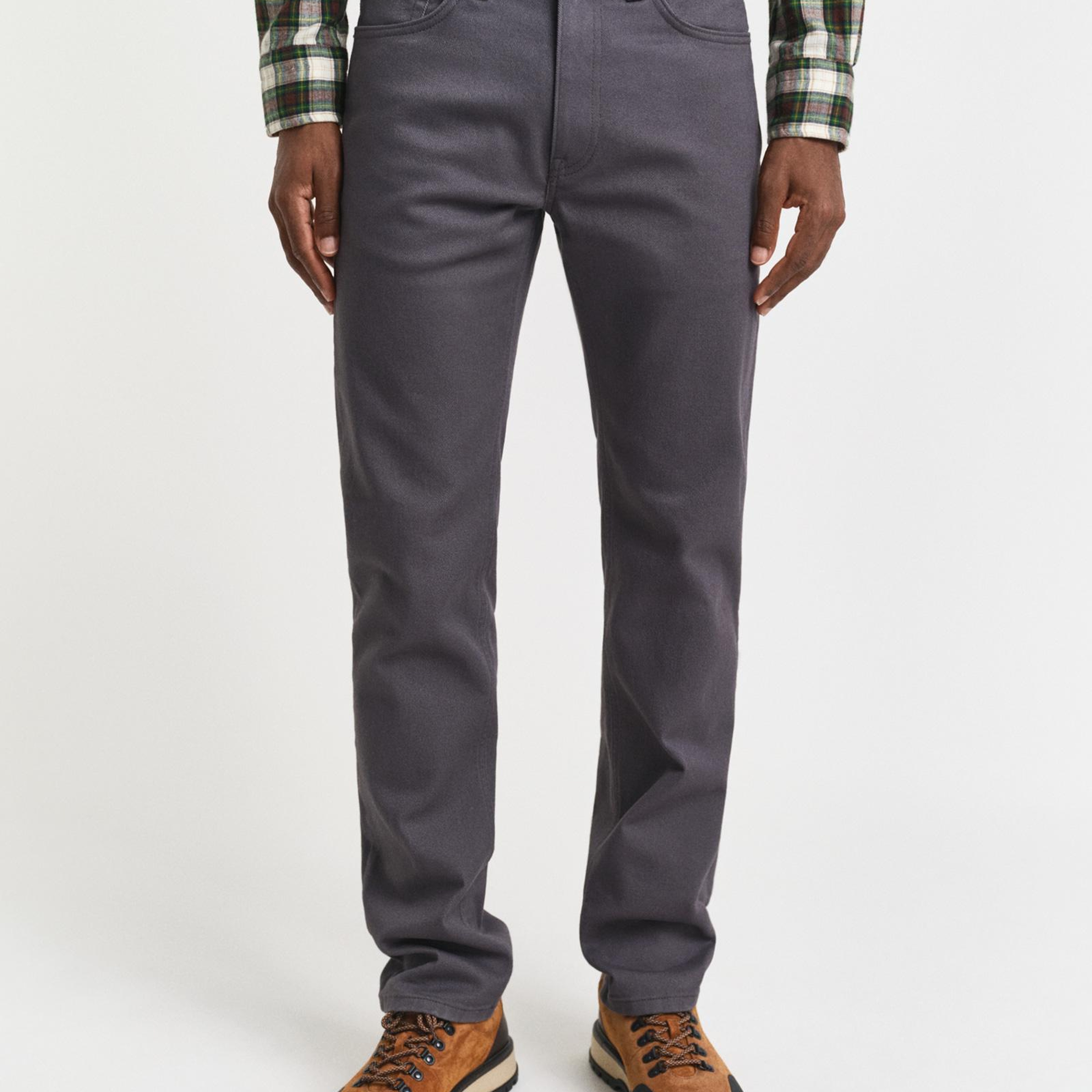 GANT Erkek Gri Regular Fit Soft Twill Jean