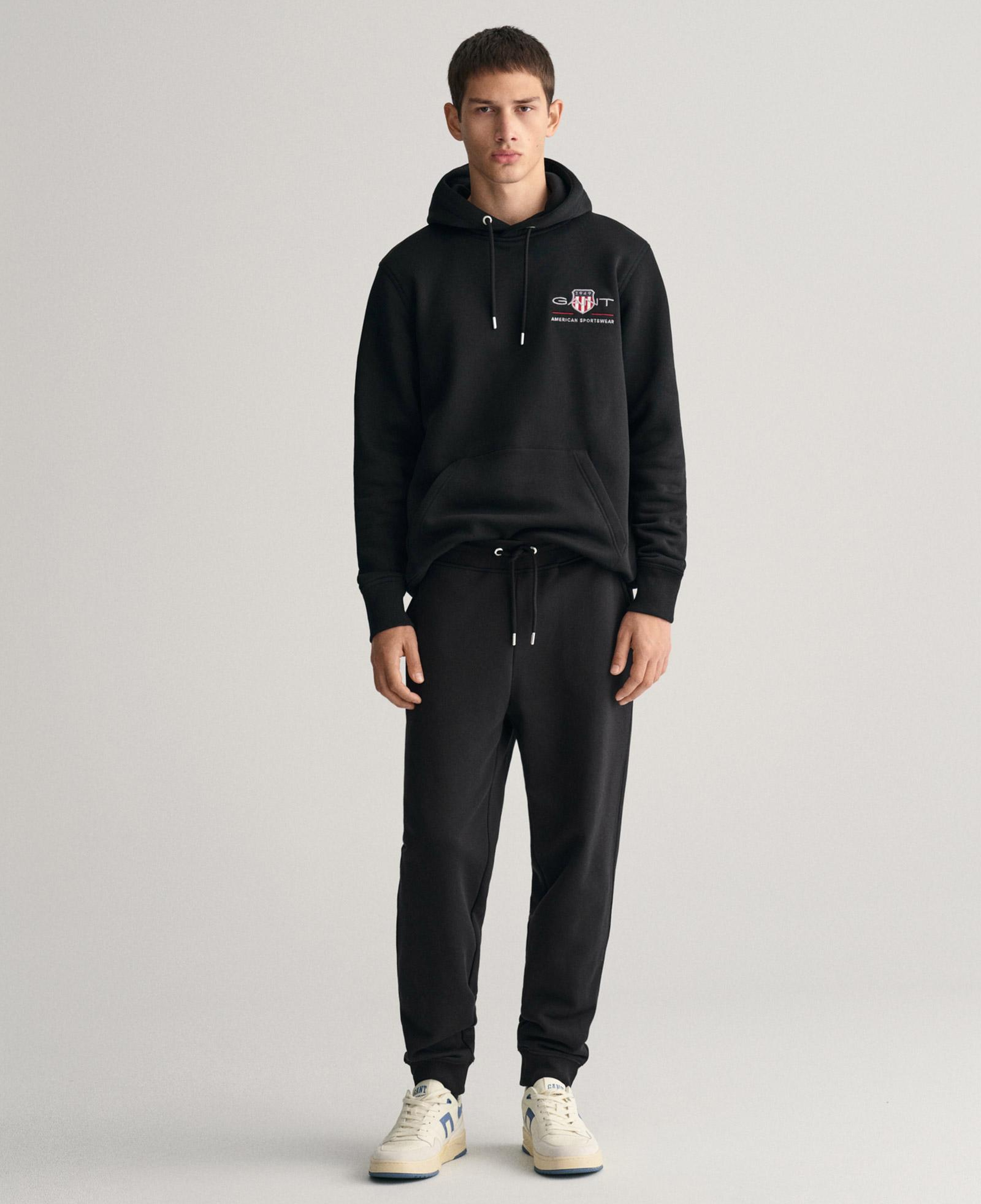 Gant Erkek Siyah Regular Fit Eşofman Altı