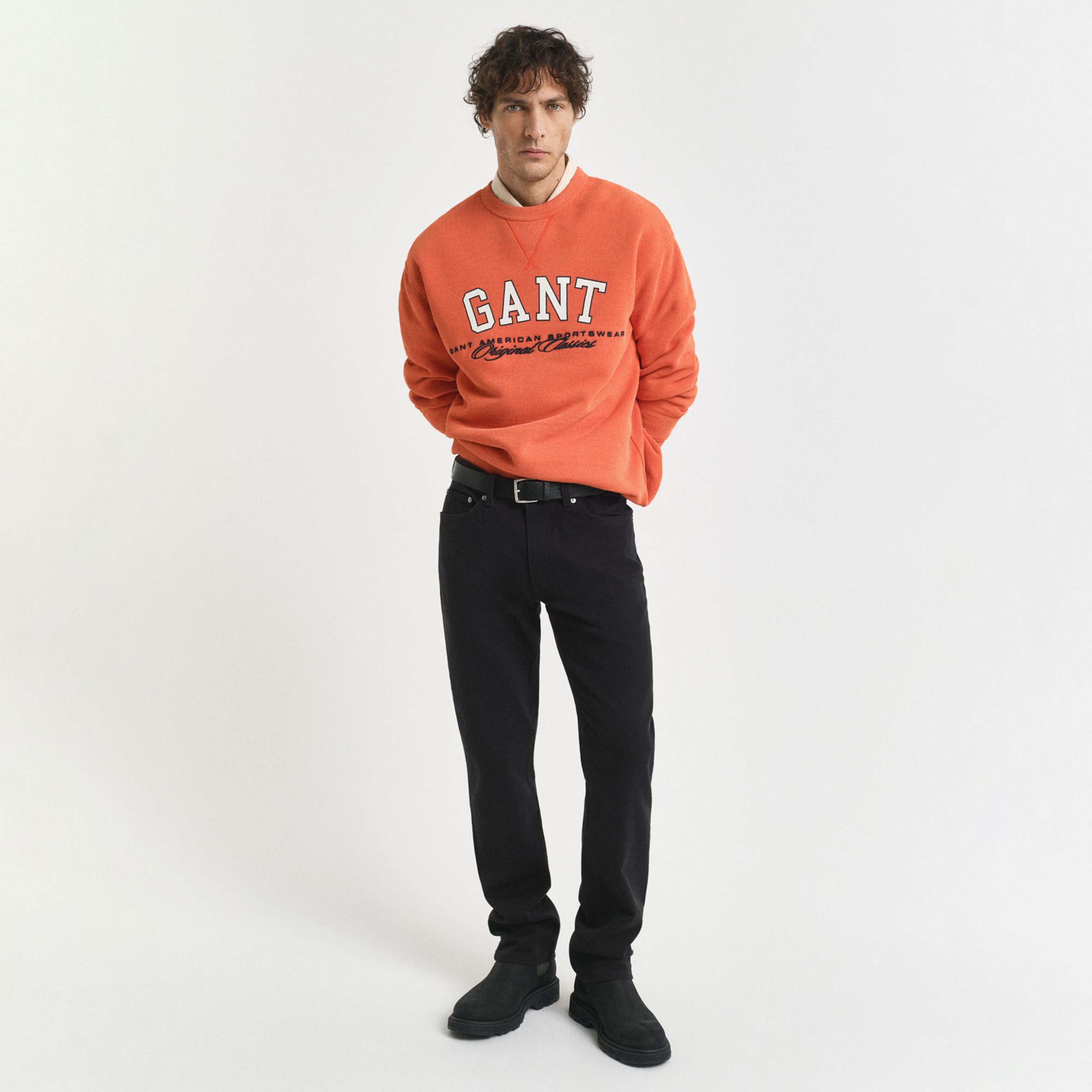 GANT Erkek Siyah Regular Fit Soft Twill Jean
