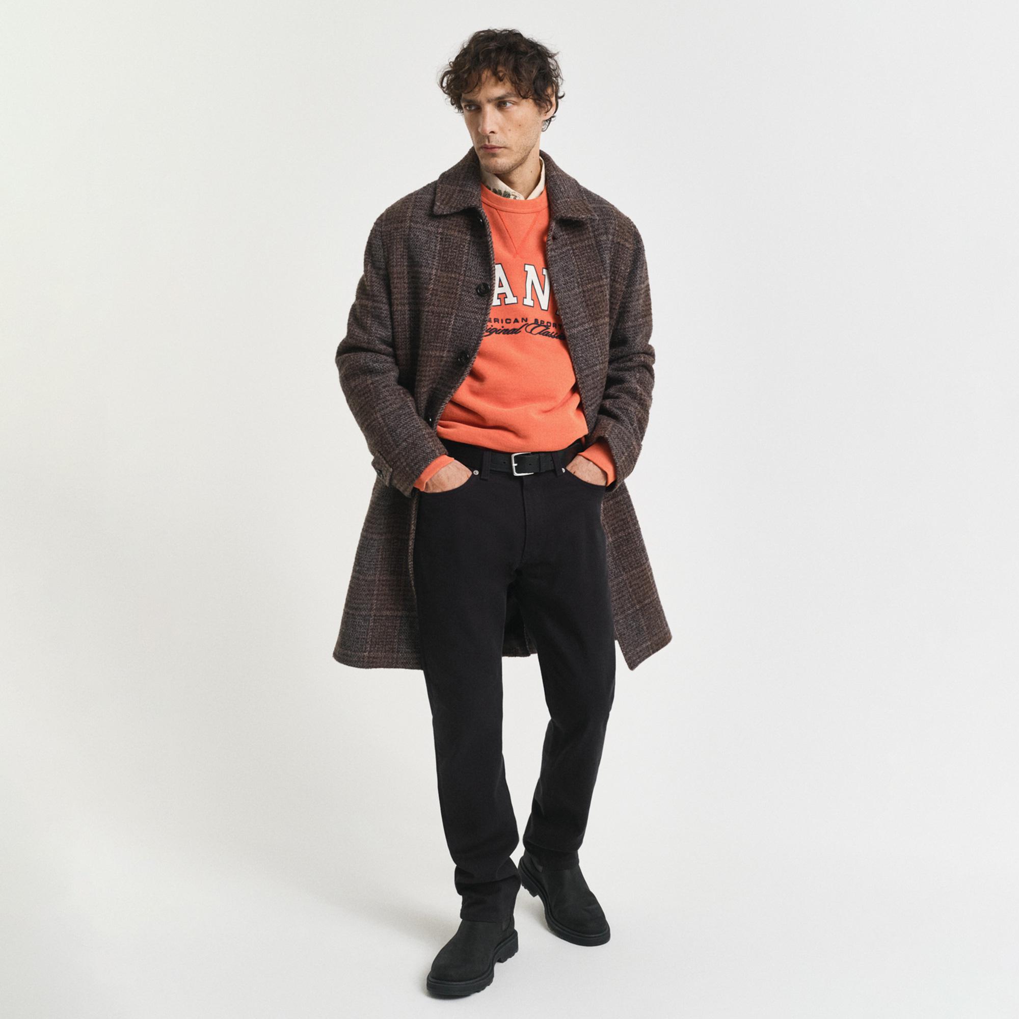 GANT Erkek Siyah Regular Fit Soft Twill Jean