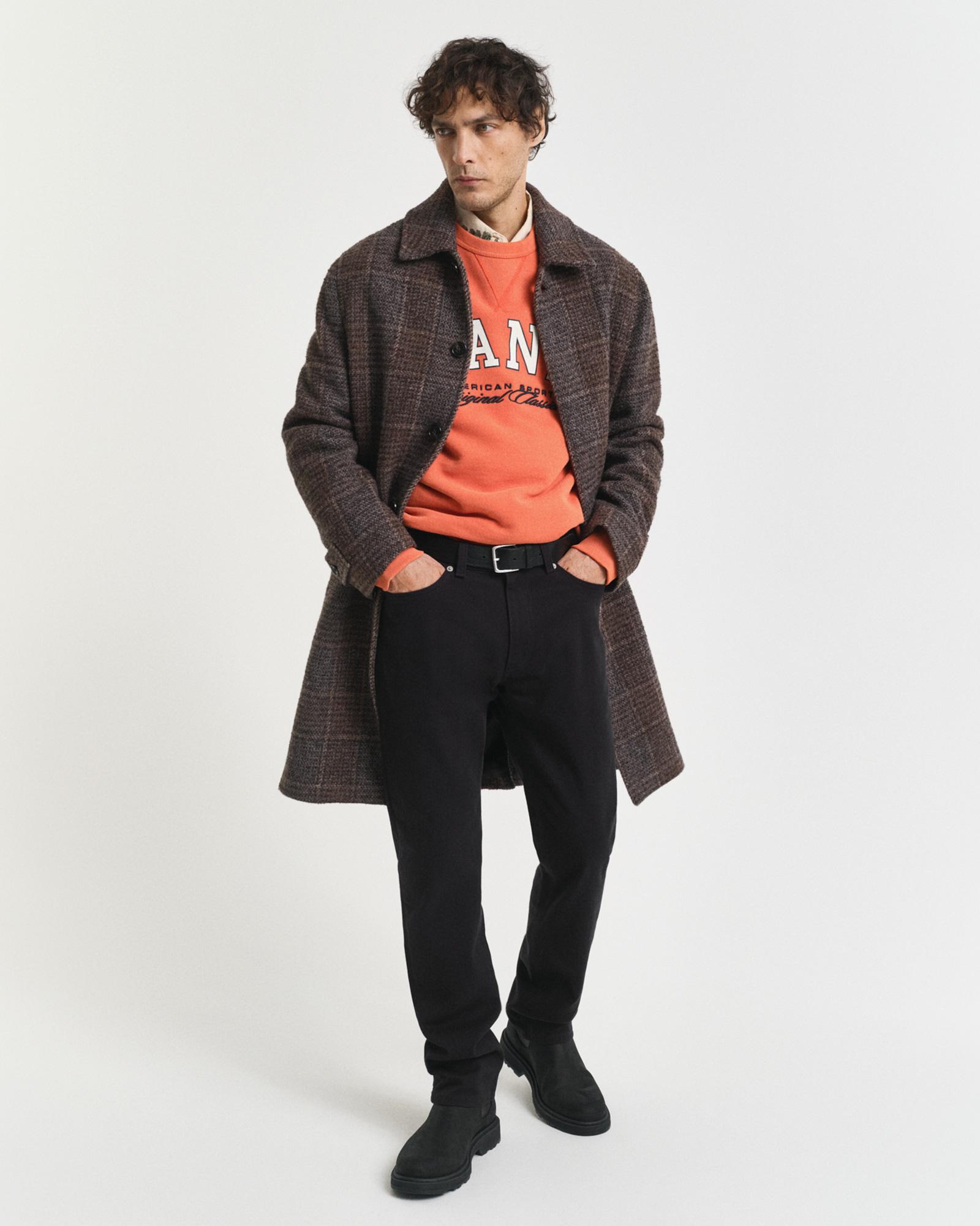 GANT Erkek Siyah Regular Fit Soft Twill Jean