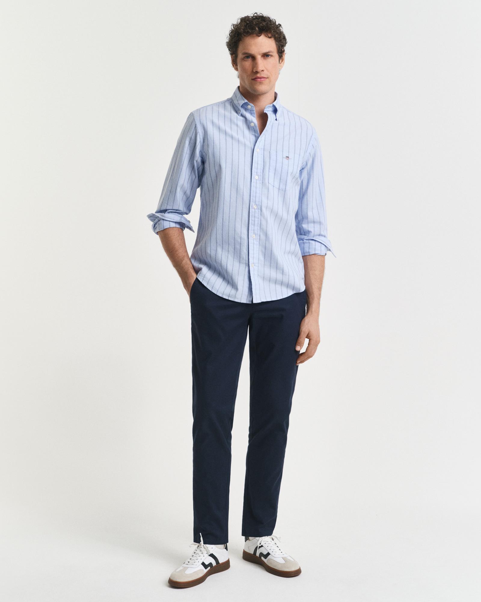GANT Erkek Lacivert Slim Fit Chino Pantolon