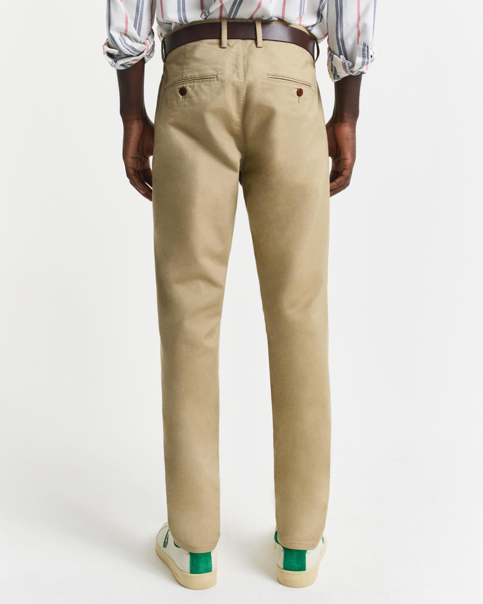 GANT Erkek Bej Slim Fit Chino Pantolon