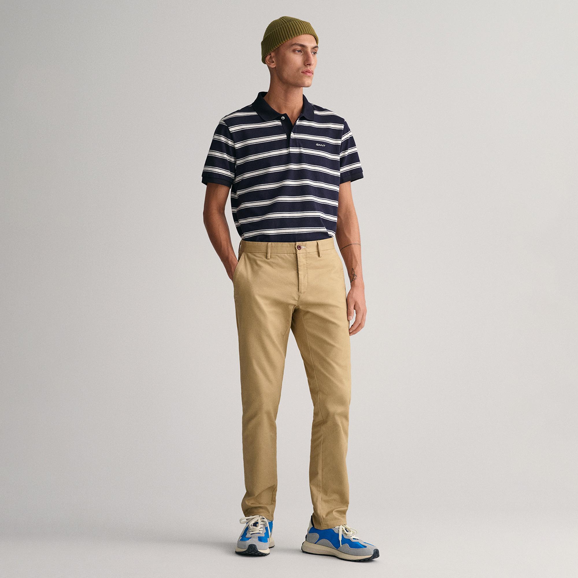 GANT Erkek Bej Slim Fit Chino Pantolon