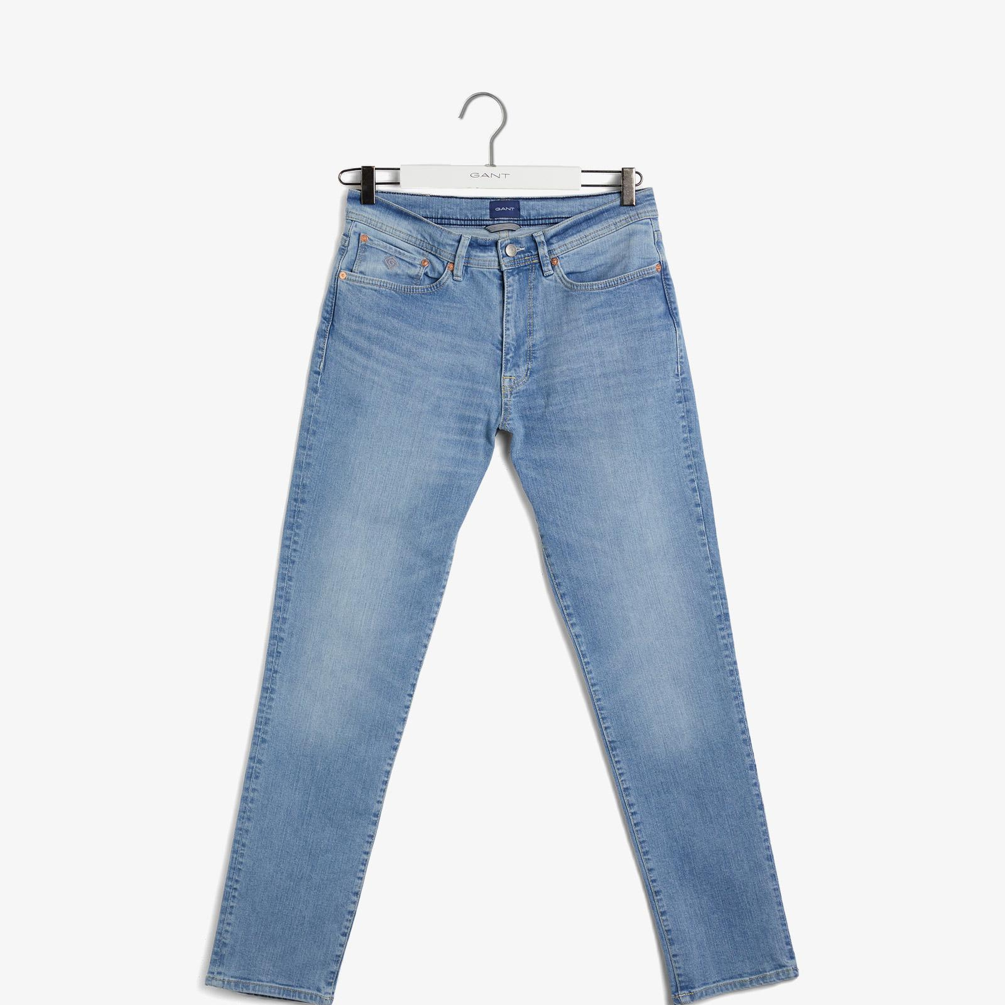 GANT Erkek Mavi Extra Slim Fit Jean Pantolon