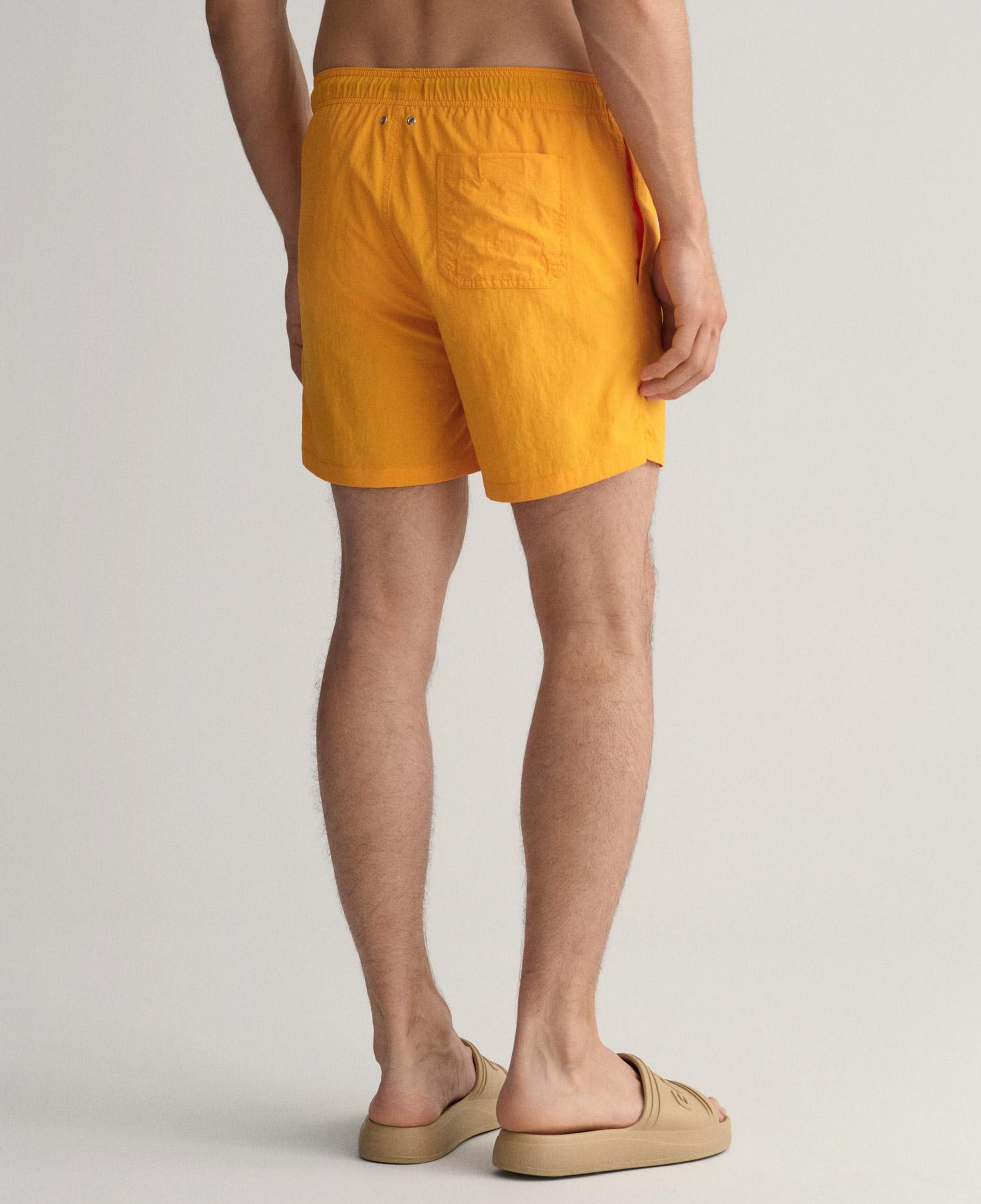 GANT Erkek Turuncu Classic Fit Deniz Şortu