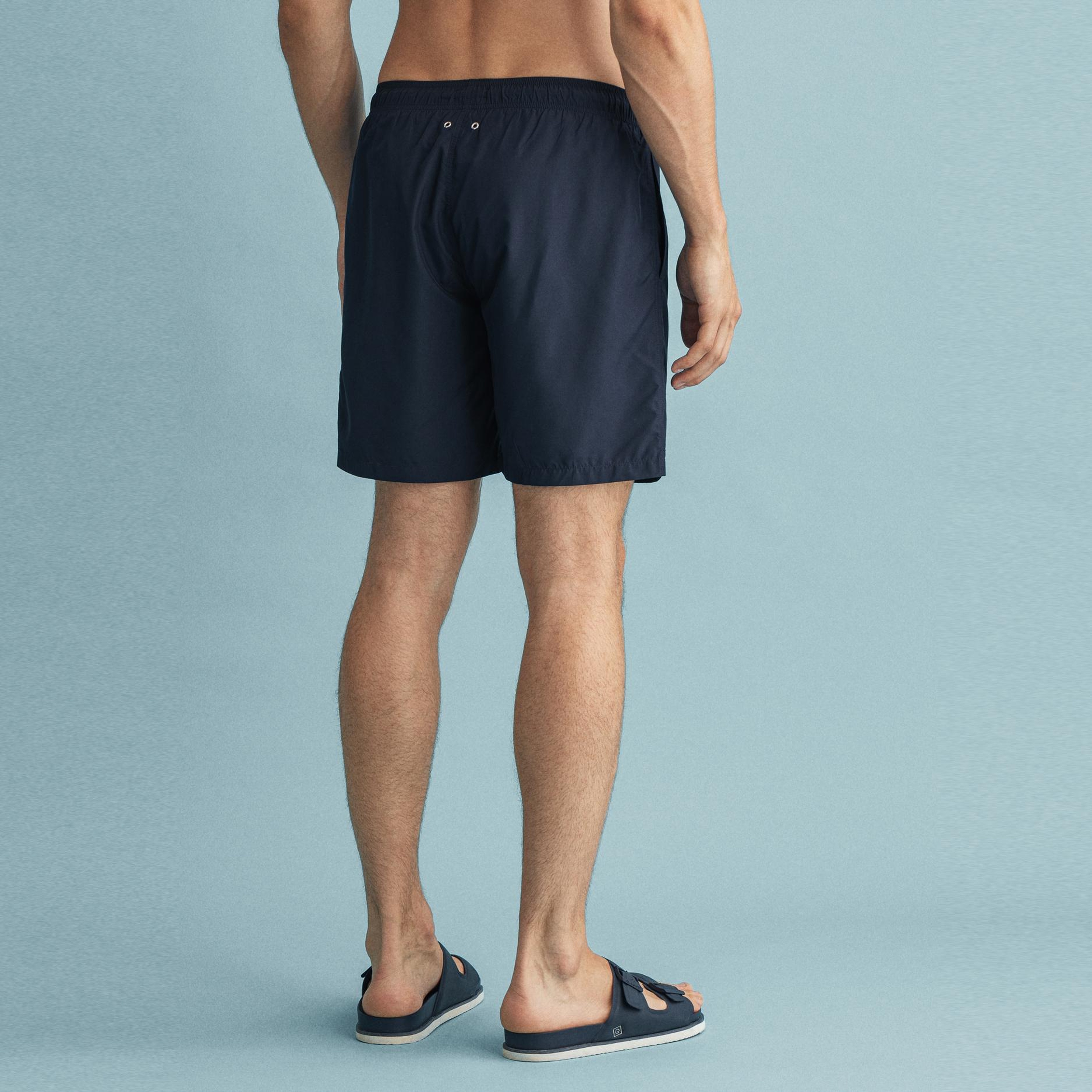 GANT Erkek Lacivert Logolu Deniz Şortu