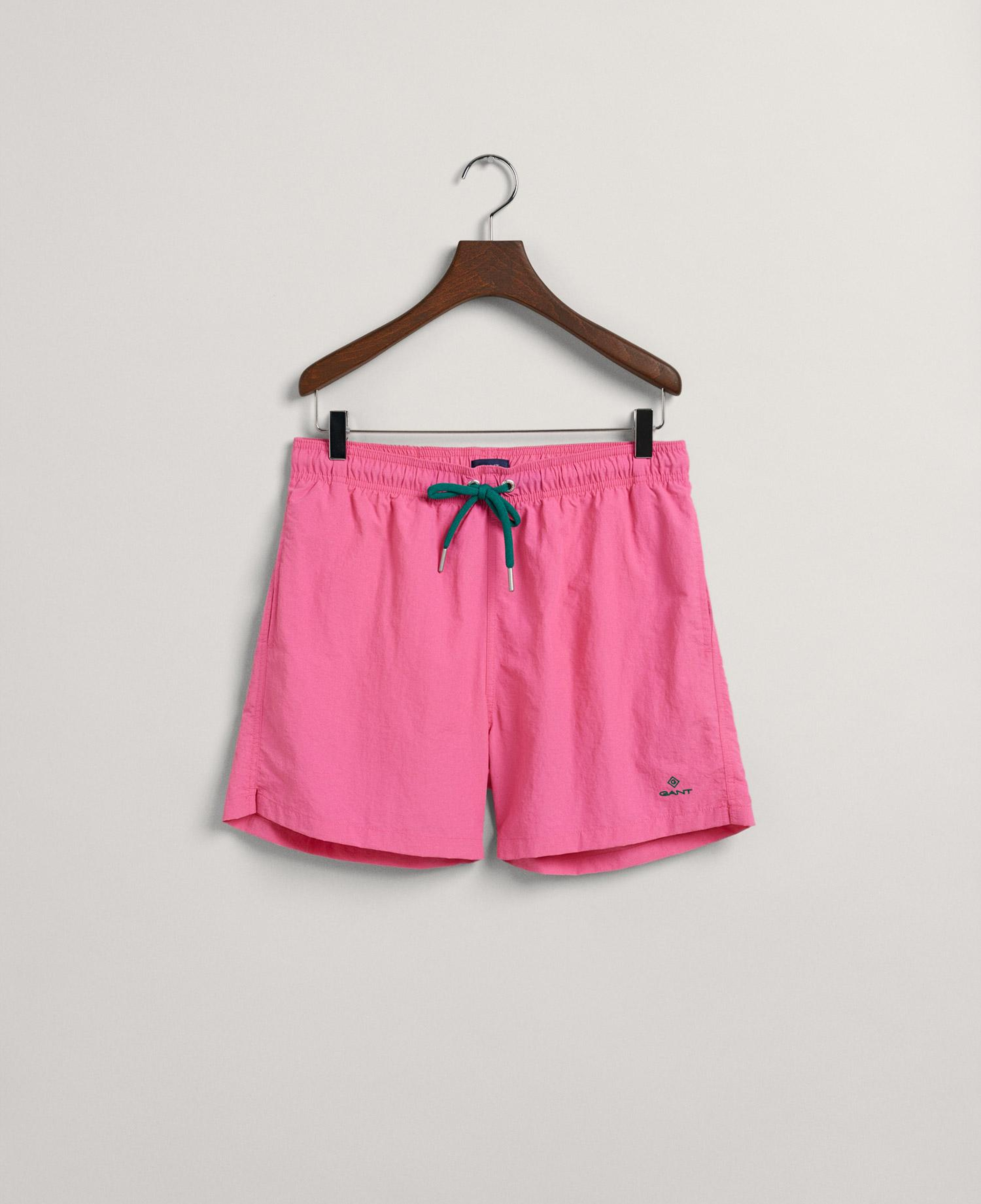 GANT Erkek Pembe Classic Fit Deniz Şortu