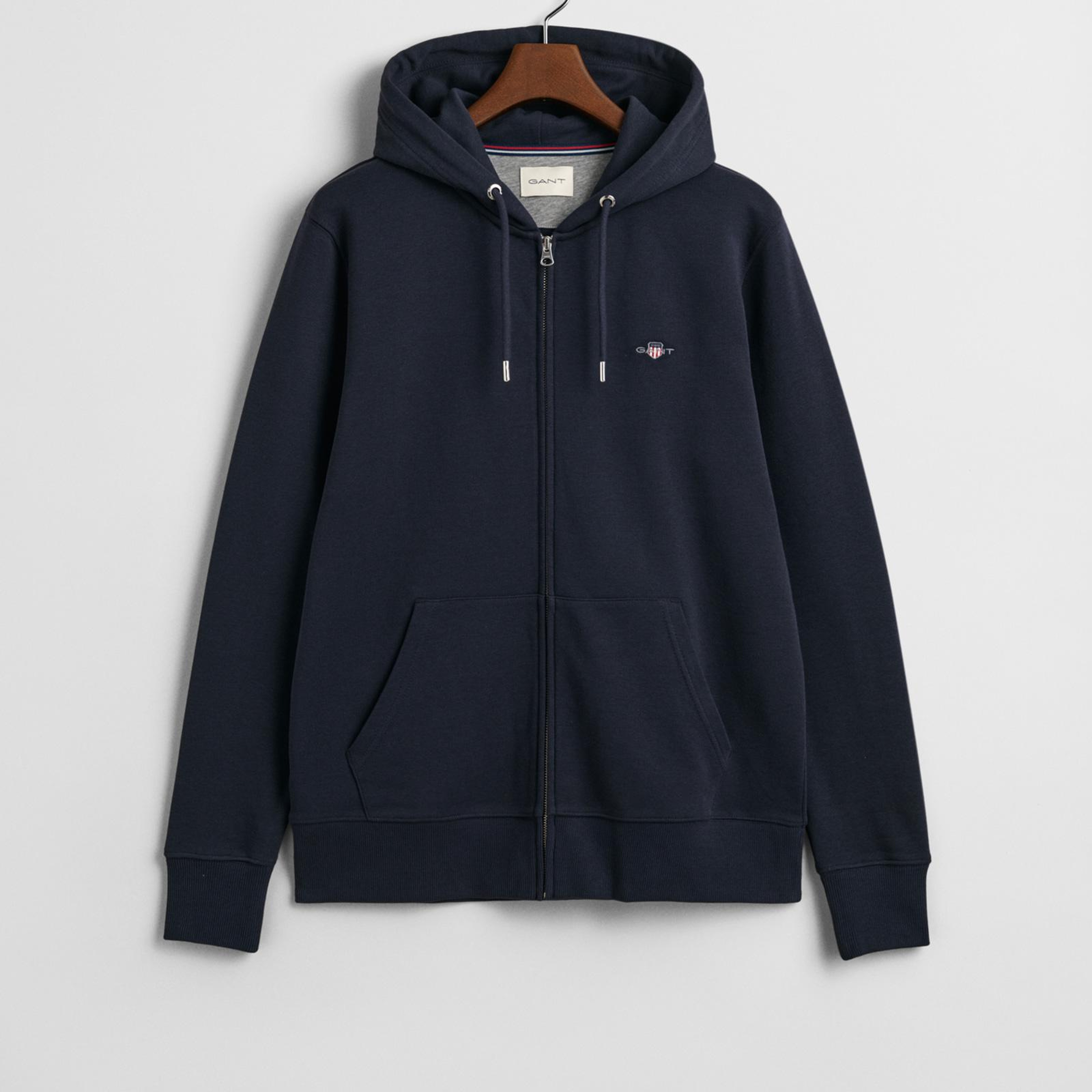 GANT Erkek Lacivert Regular Fit Fermuarlı Sweatshirt