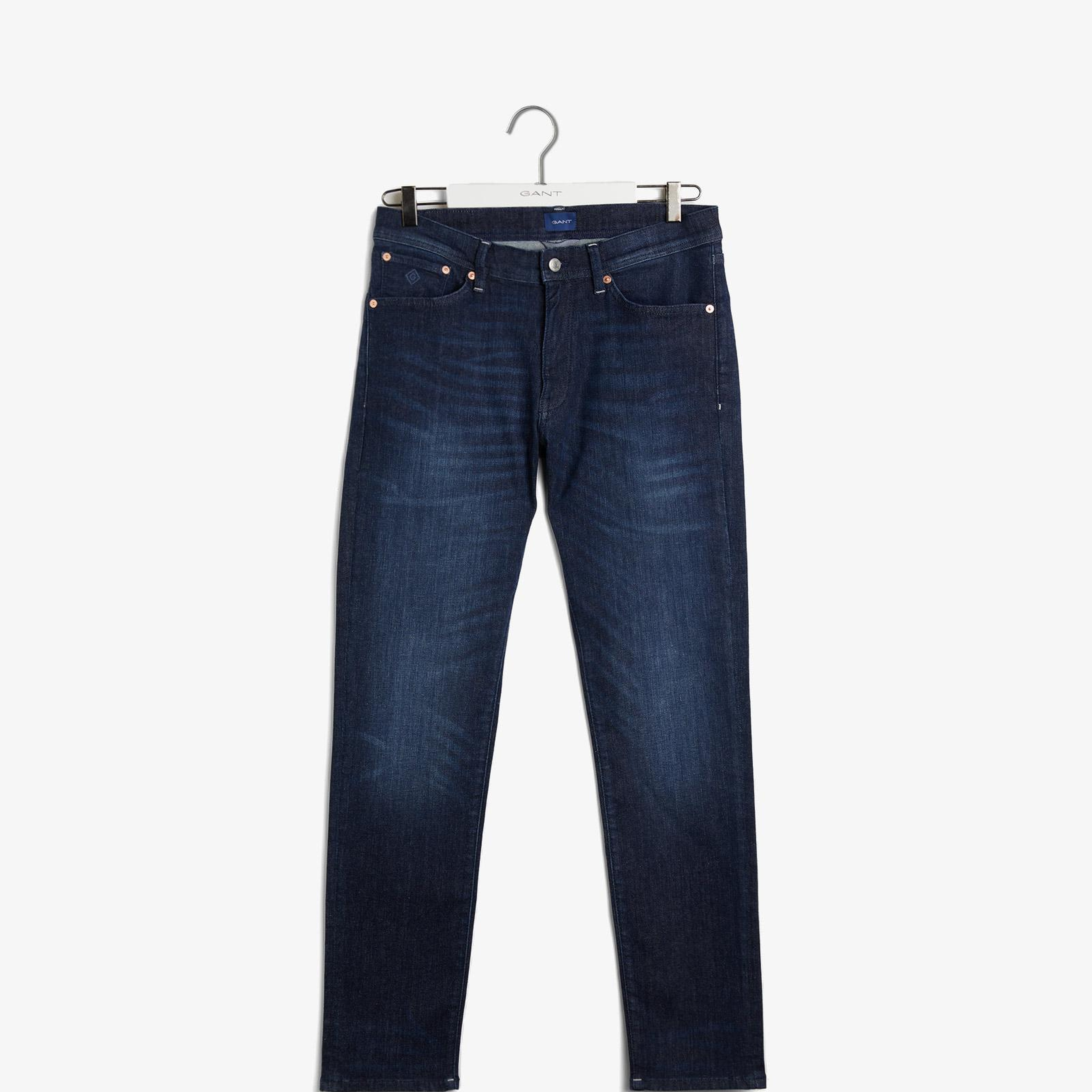 GANT Erkek Lacivert Extra Slim Fit Jean Pantolon