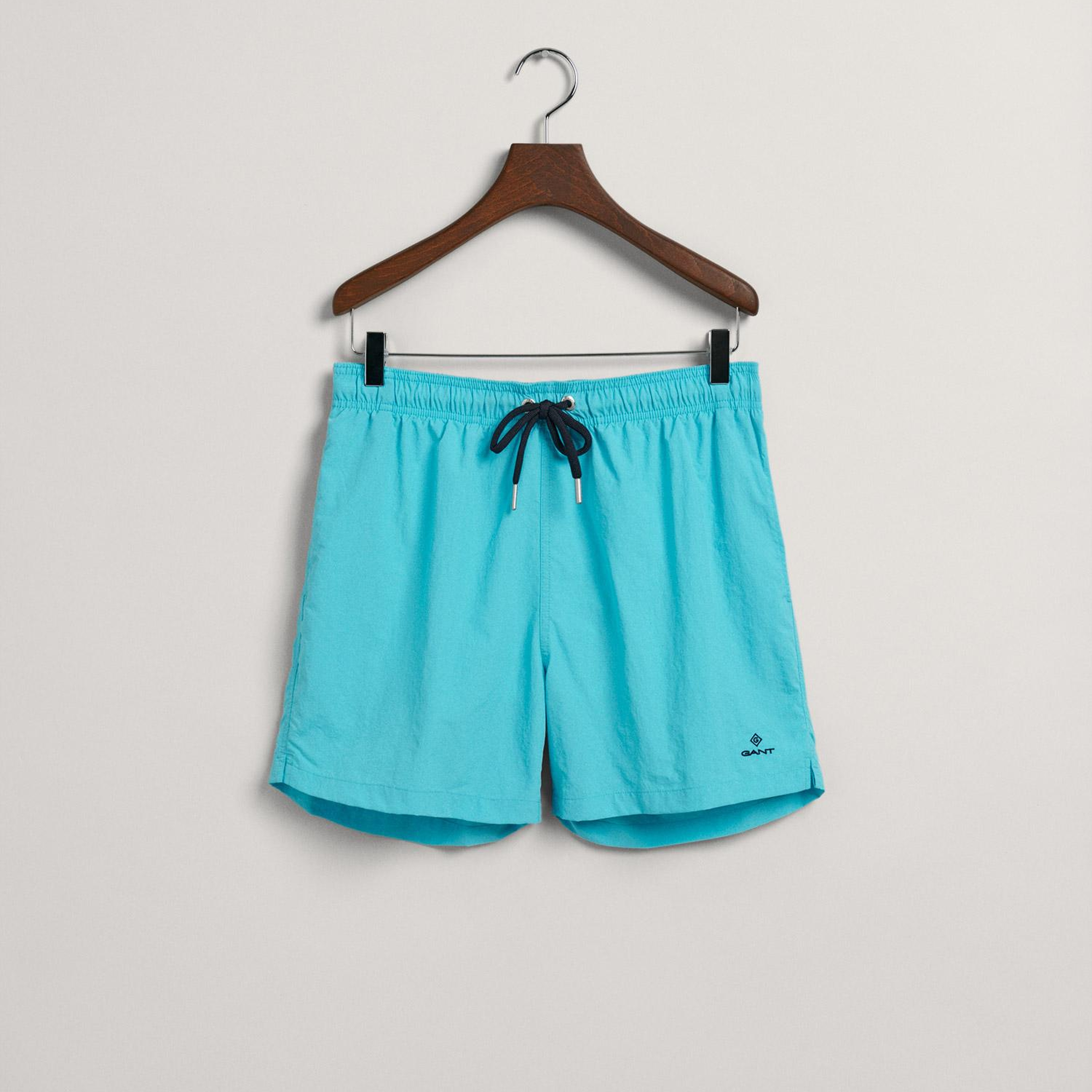 GANT Erkek Mavi Classic Fit Deniz Şortu