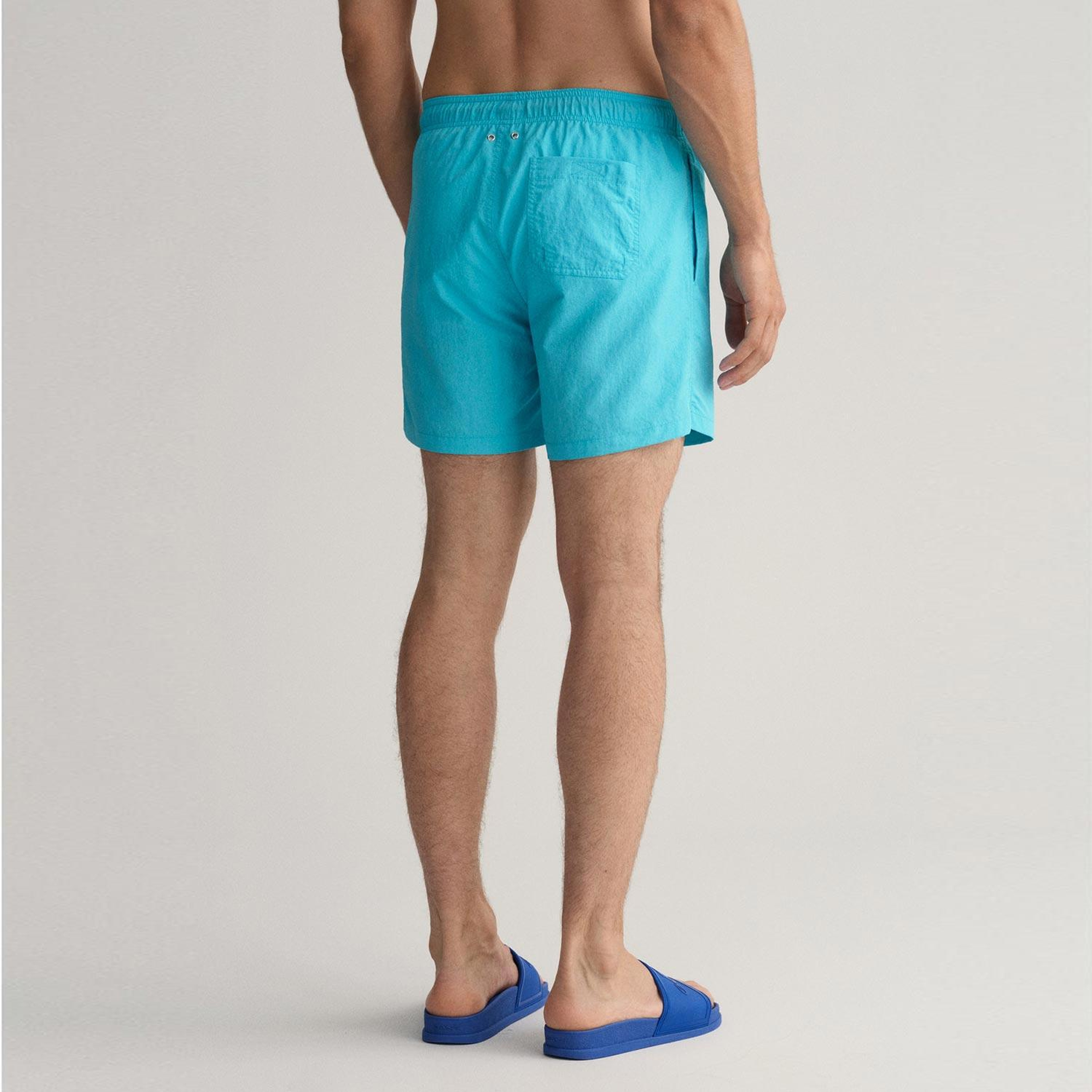 GANT Erkek Mavi Classic Fit Deniz Şortu