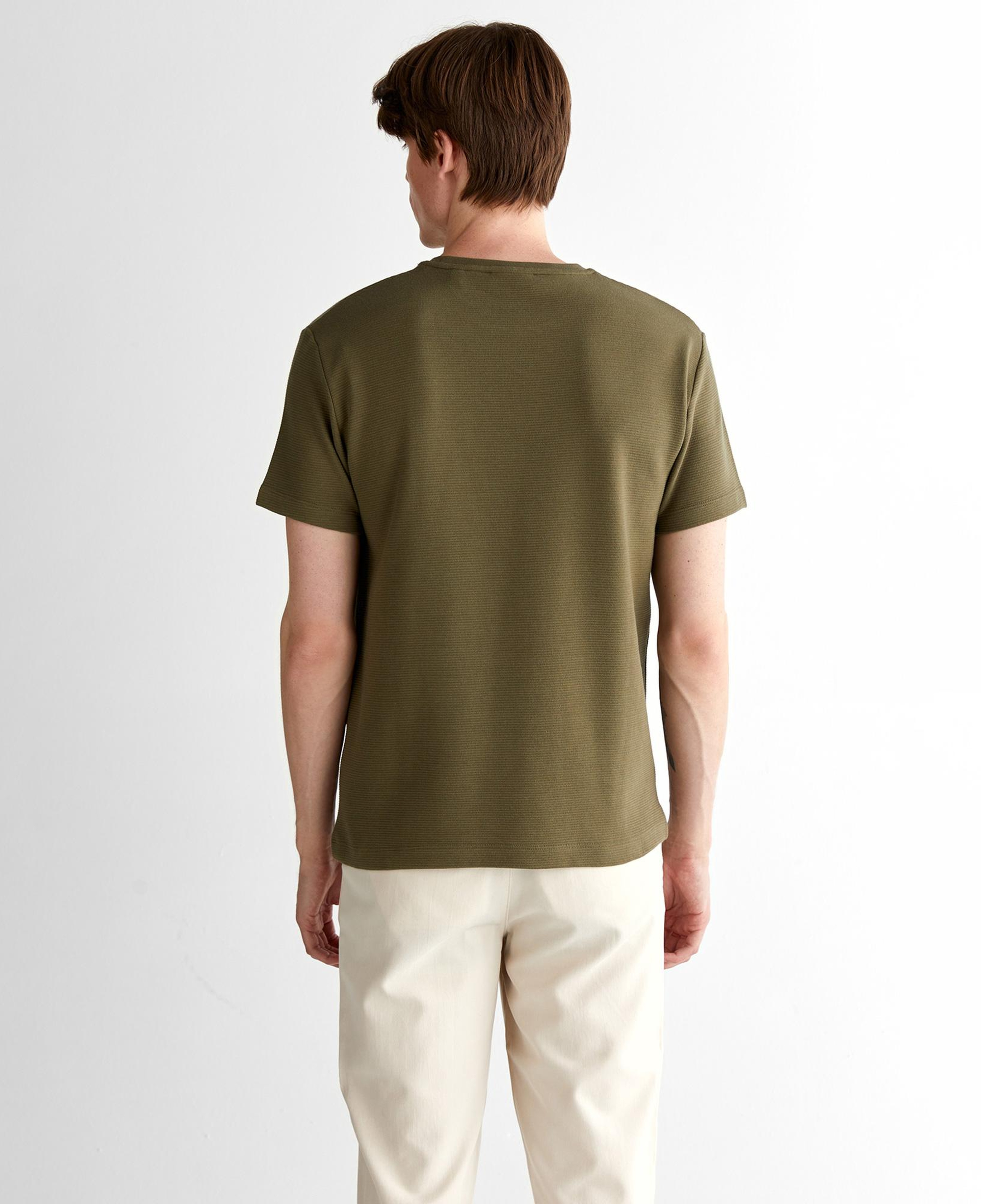 GANT Erkek Yeşil Regular Fit Bisiklet Yaka T-Shirt