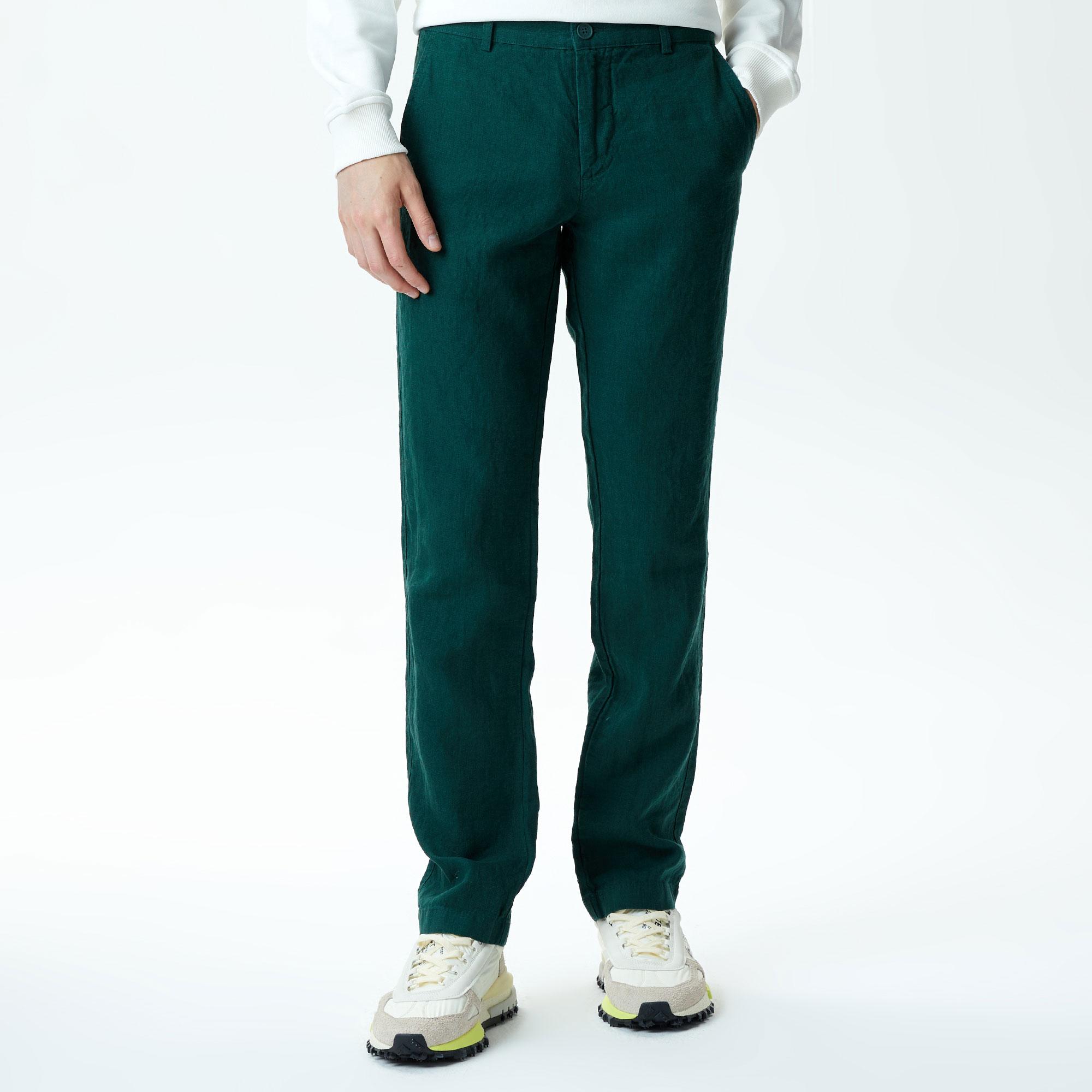 Lacoste Erkek Slim Fit Chino Yeşil Pantolon
