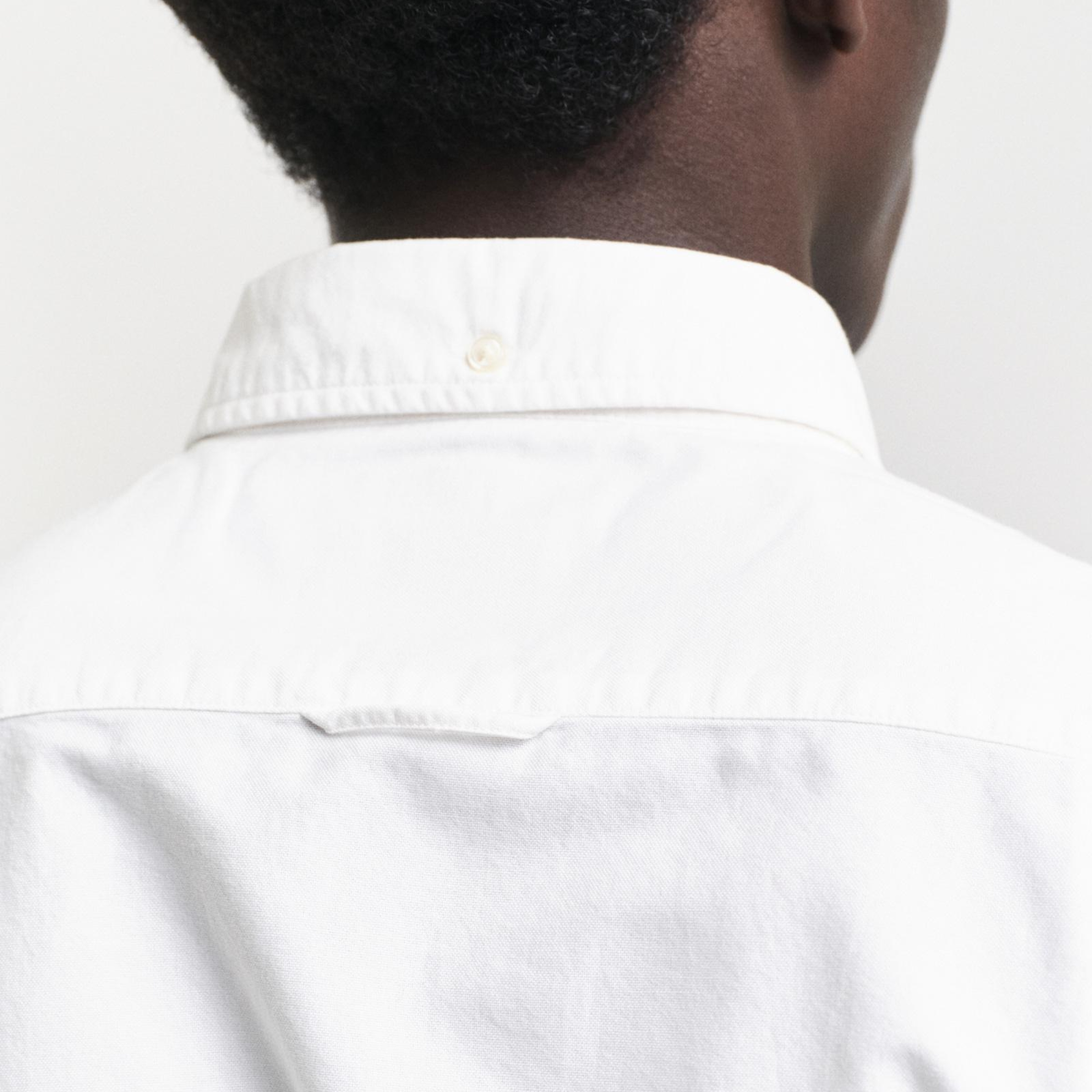 GANT Erkek Beyaz Slim Fit Klasik Yaka Oxford Gömlek