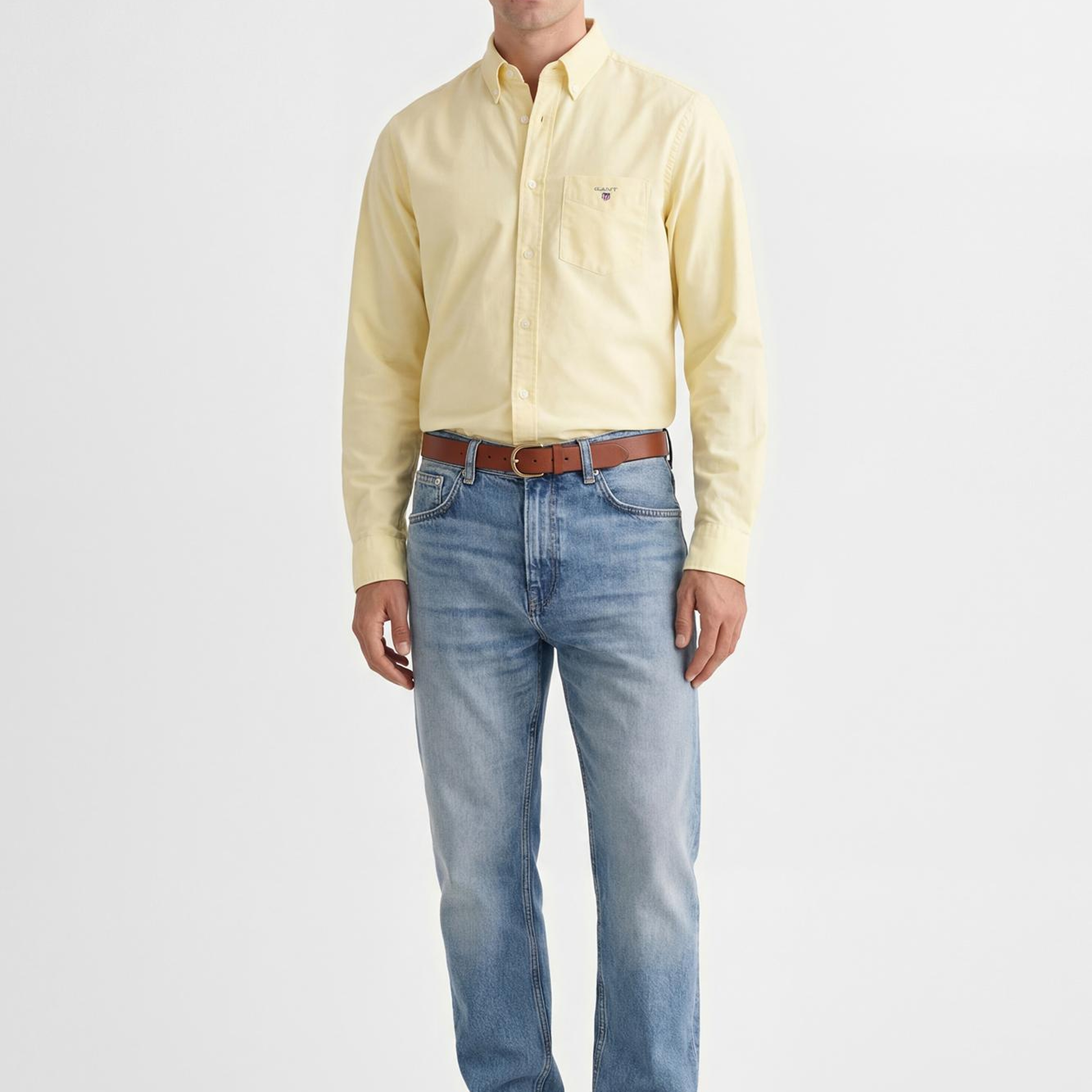 GANT Erkek Turuncu Regular Fit Logolu Gömlek