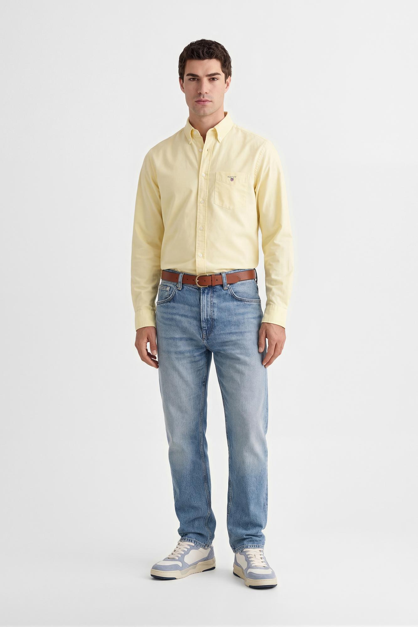 GANT Erkek Turuncu Regular Fit Logolu Gömlek