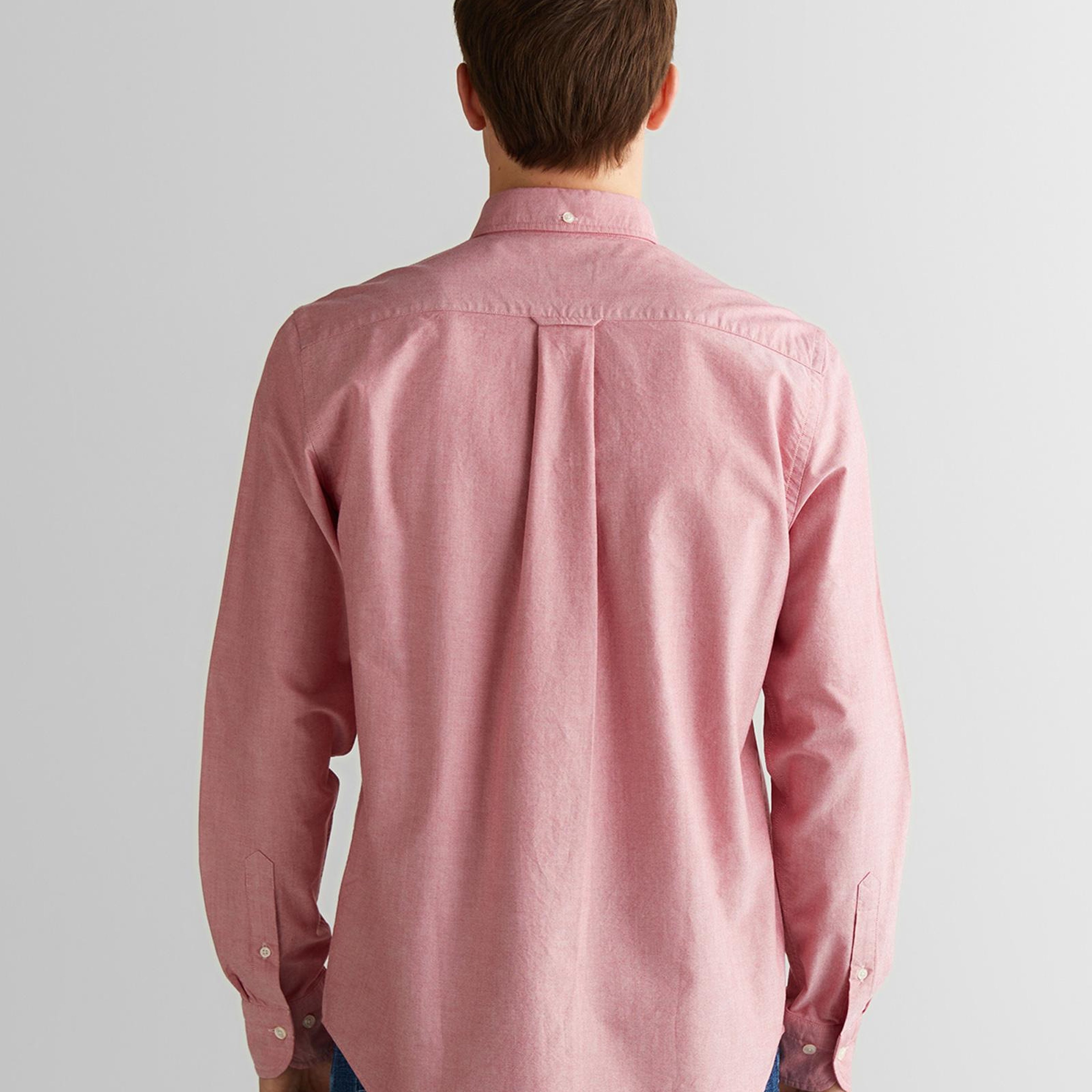 GANT Erkek Kırmızı Regular Fit Düğmeli Yaka Gömlek