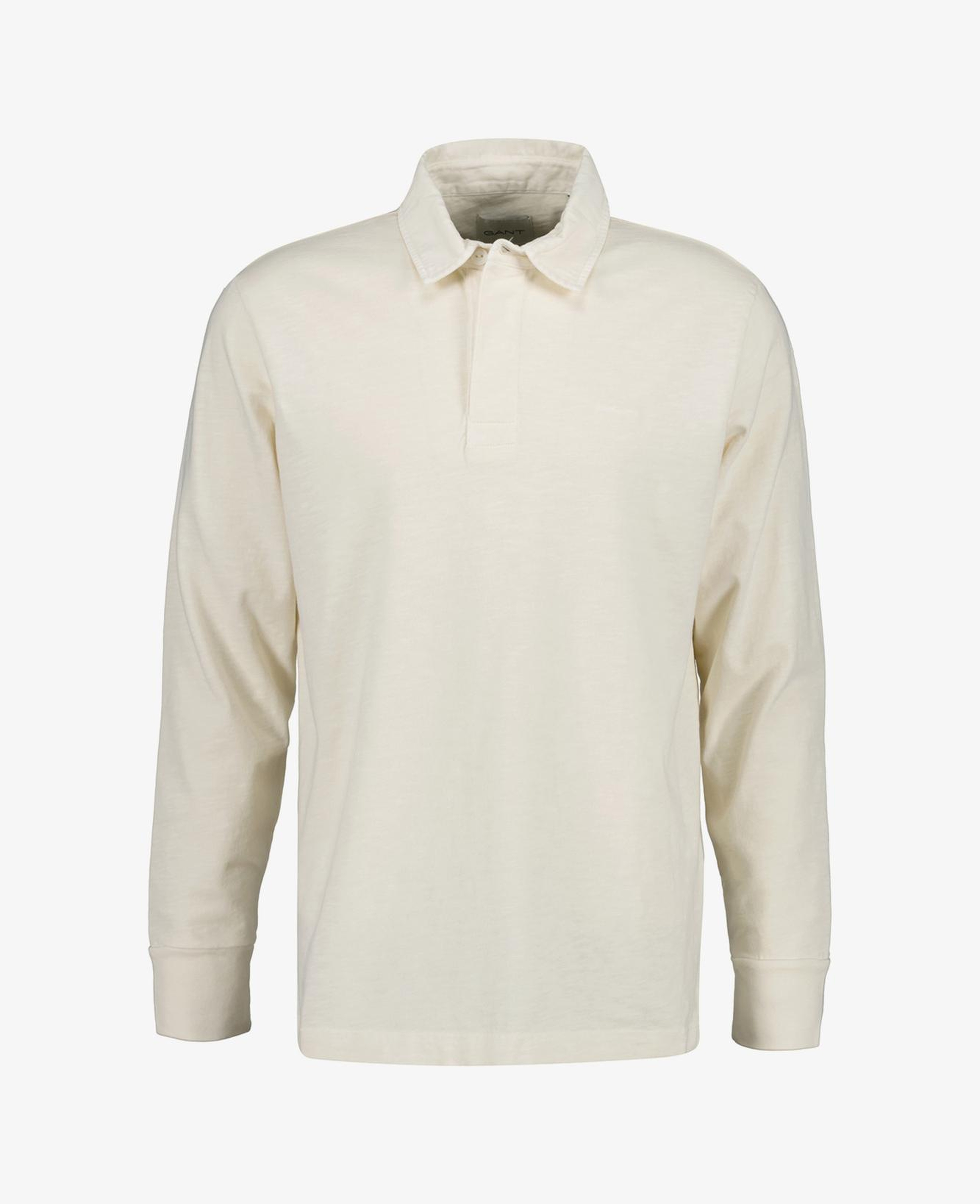 GANT Erkek Krem Regular Fit Logolu Polo Yaka Rugby T-Shirt