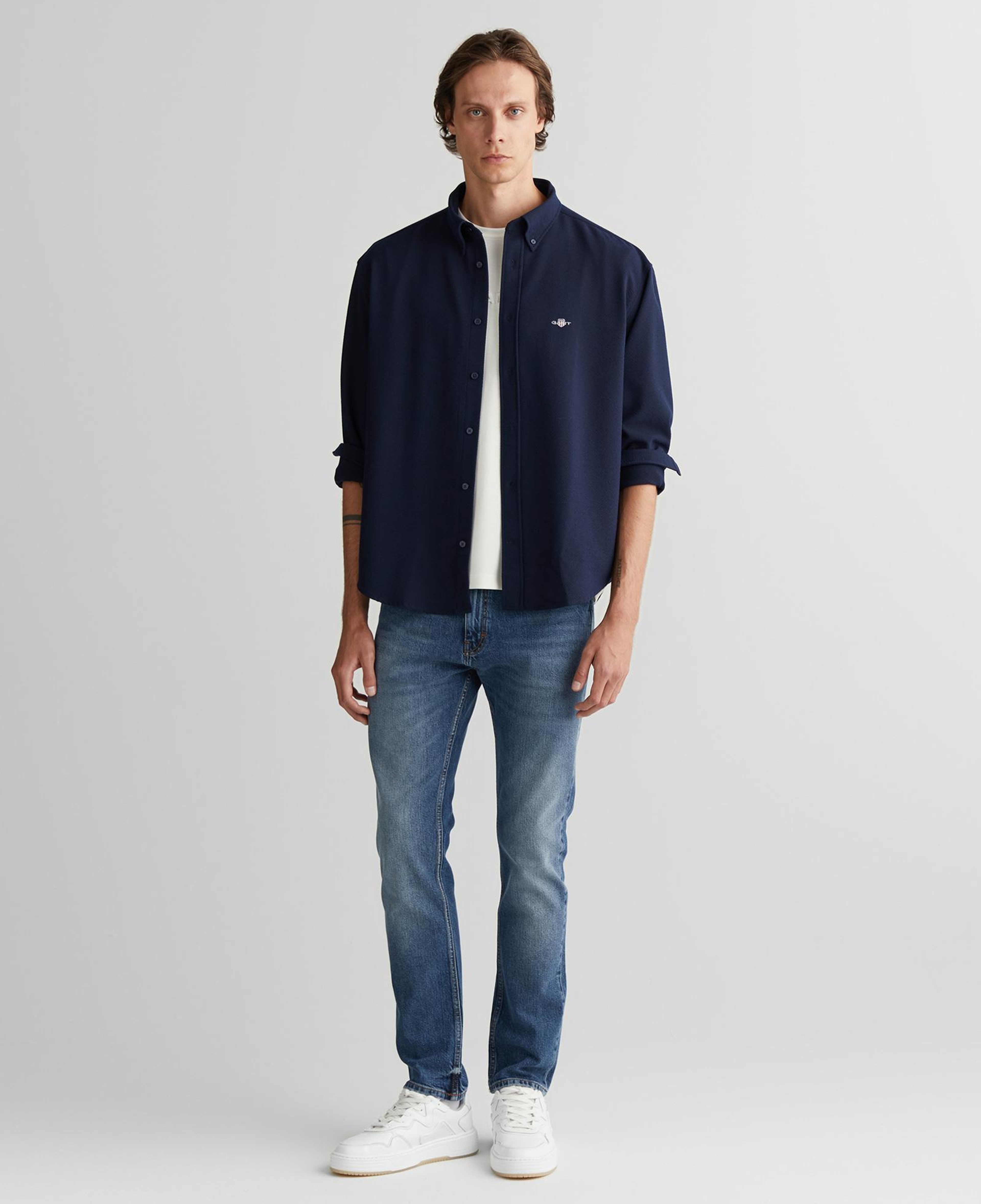 GANT Erkek Lacivert Relaxed Fit  Gömlek