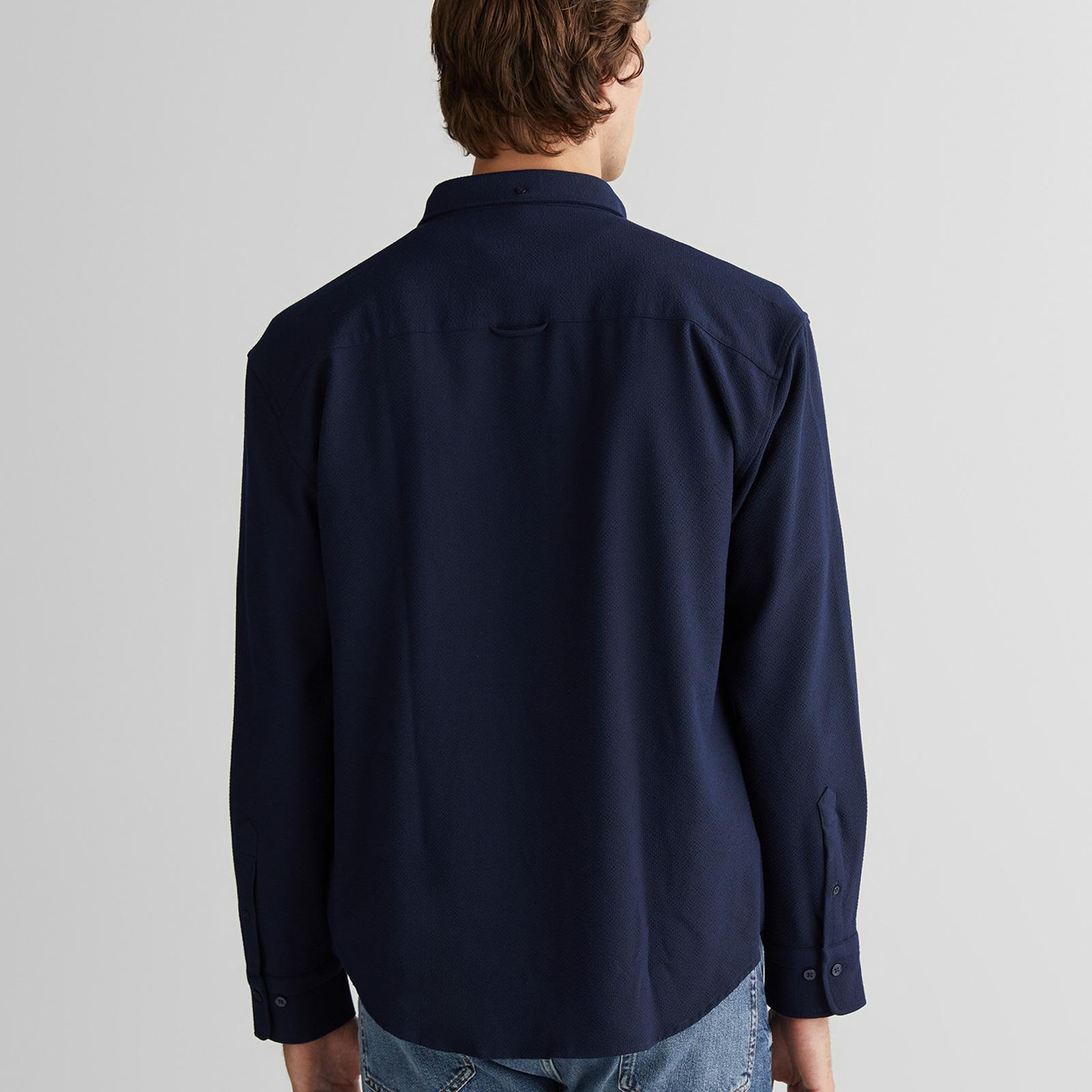 GANT Erkek Lacivert Relaxed Fit  Gömlek