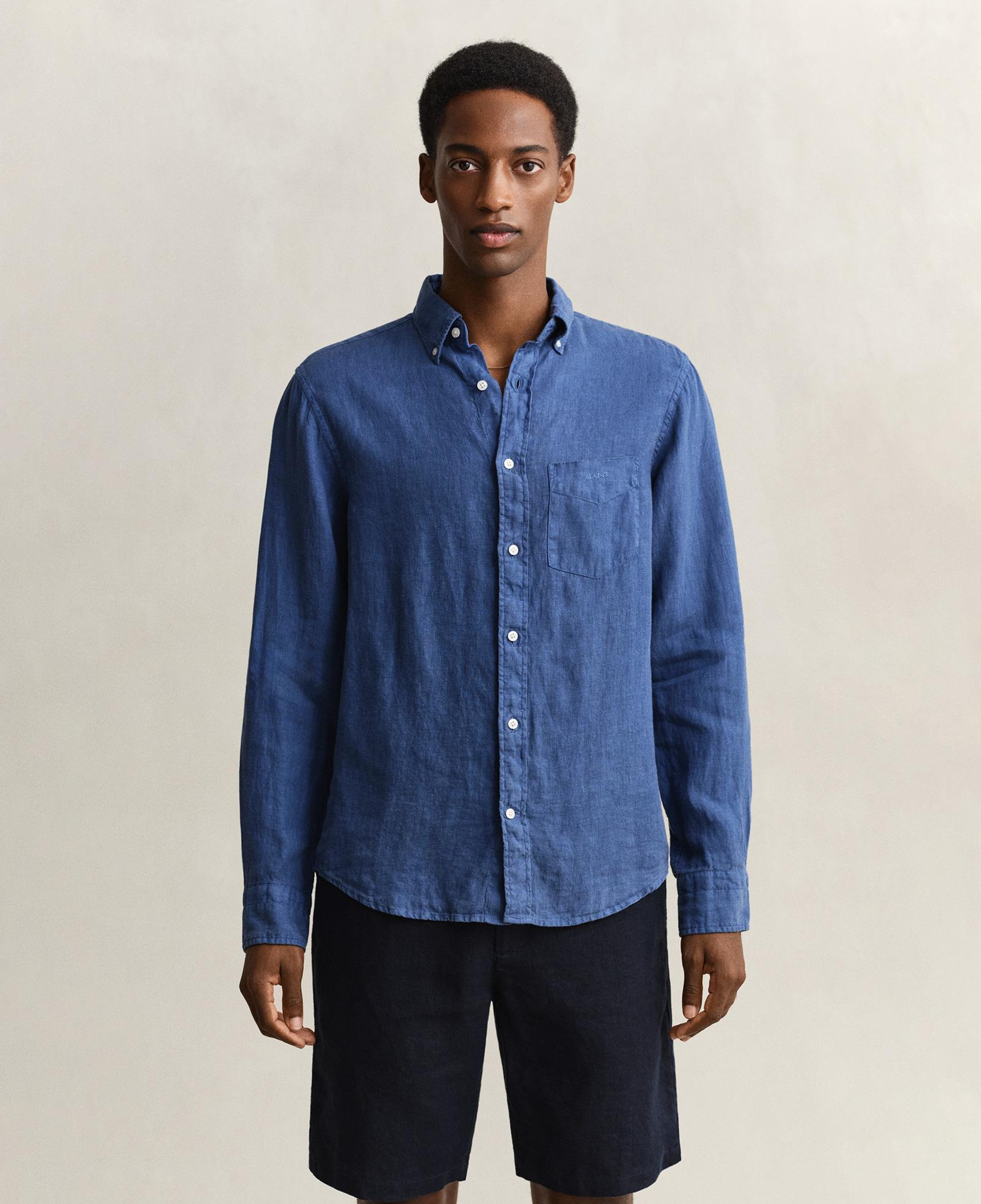 GANT Erkek Mavi Regular Fit Gömlek