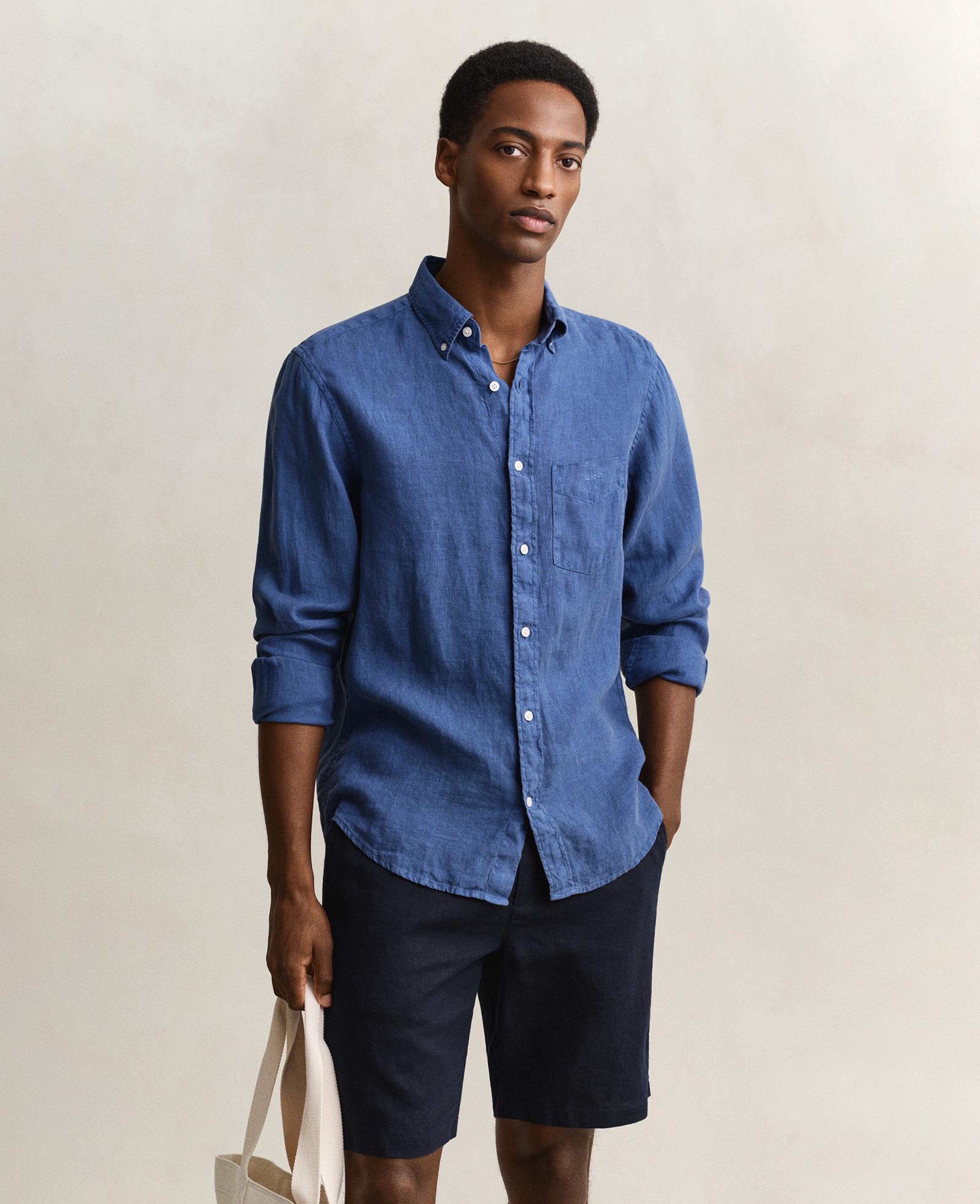 GANT Erkek Mavi Regular Fit Gömlek