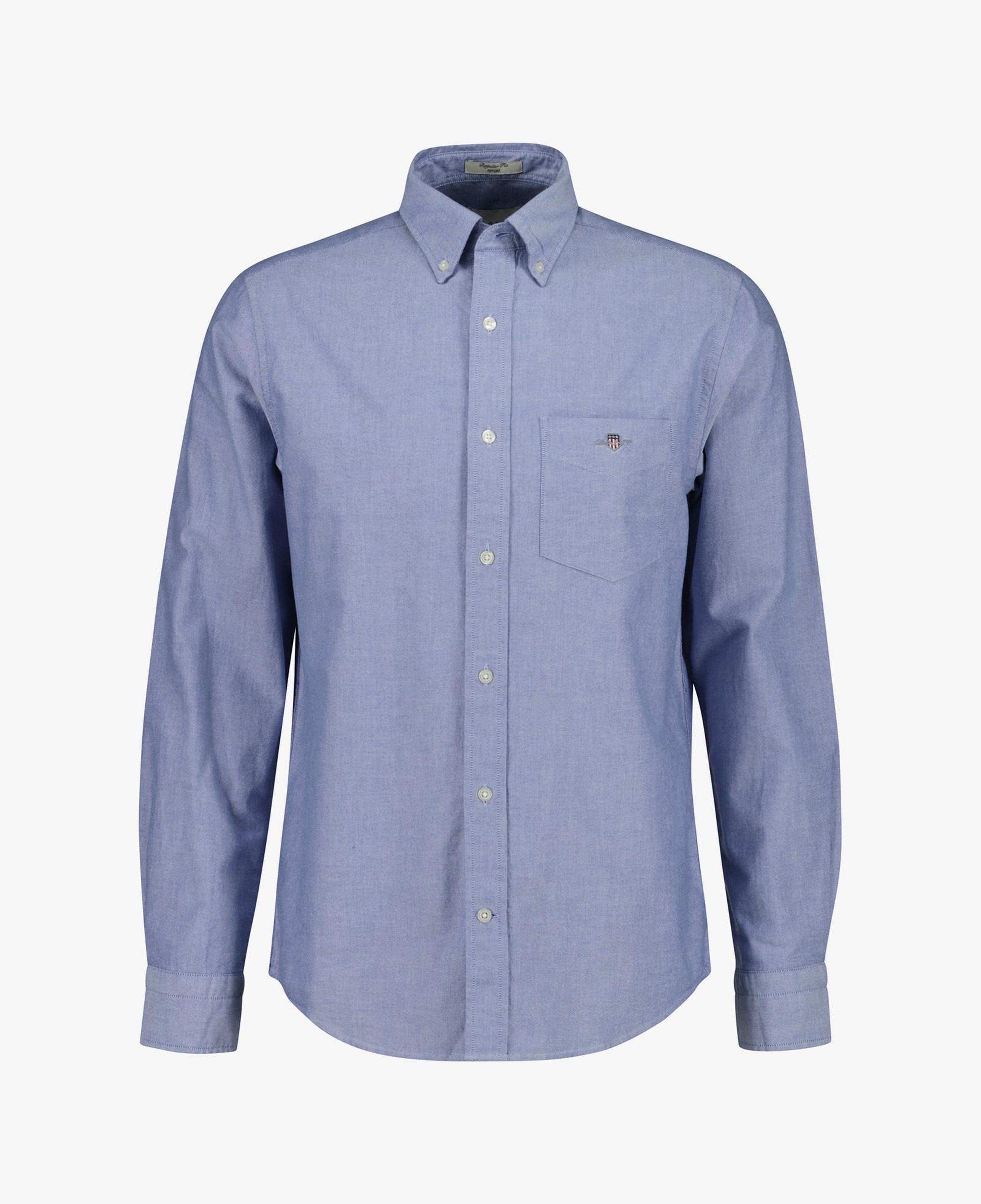 GANT Erkek Mavi Regular Fit Logolu Gömlek