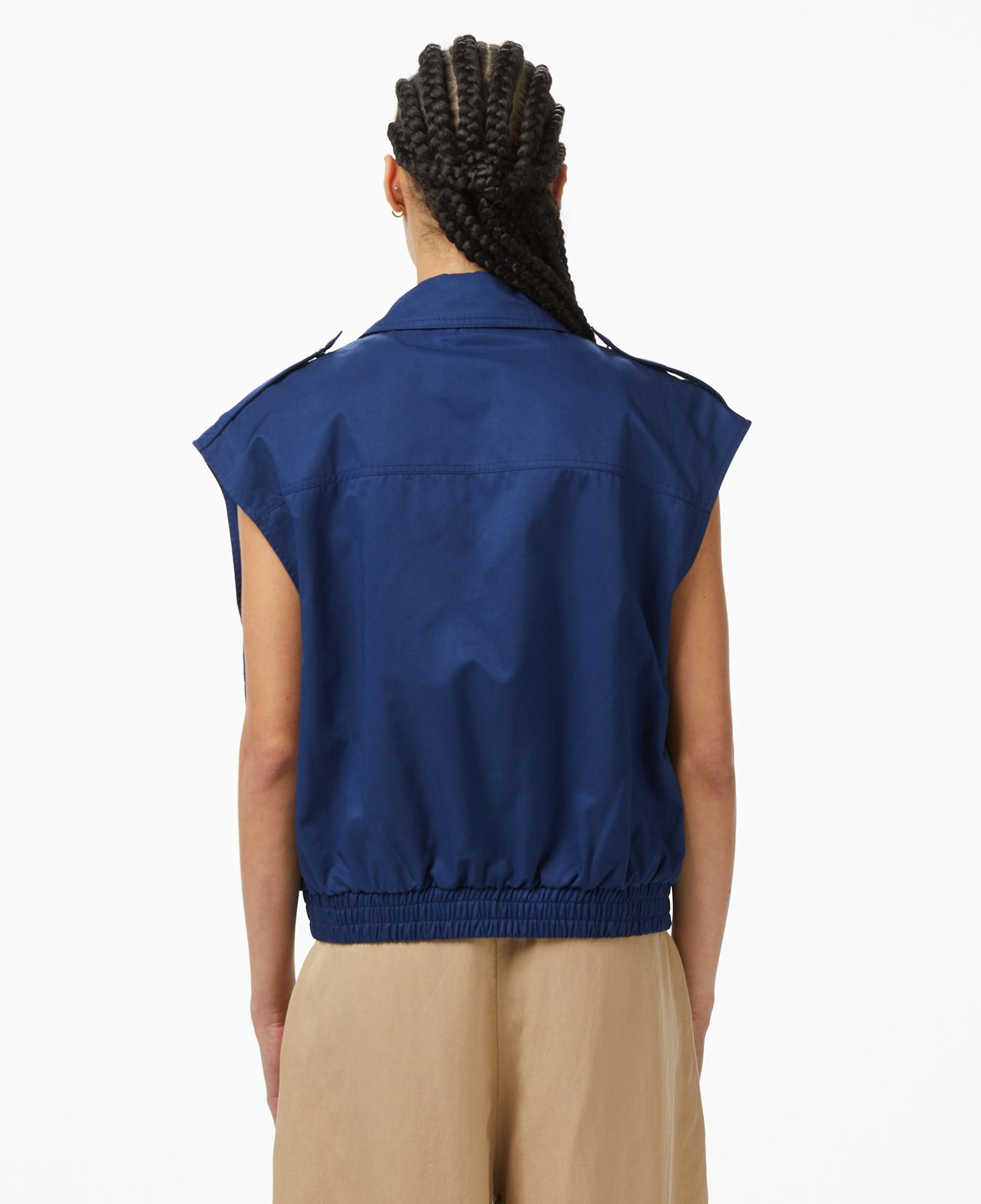 Nautica Kadın Lacivert Regular Fit Fermuarlı Yelek