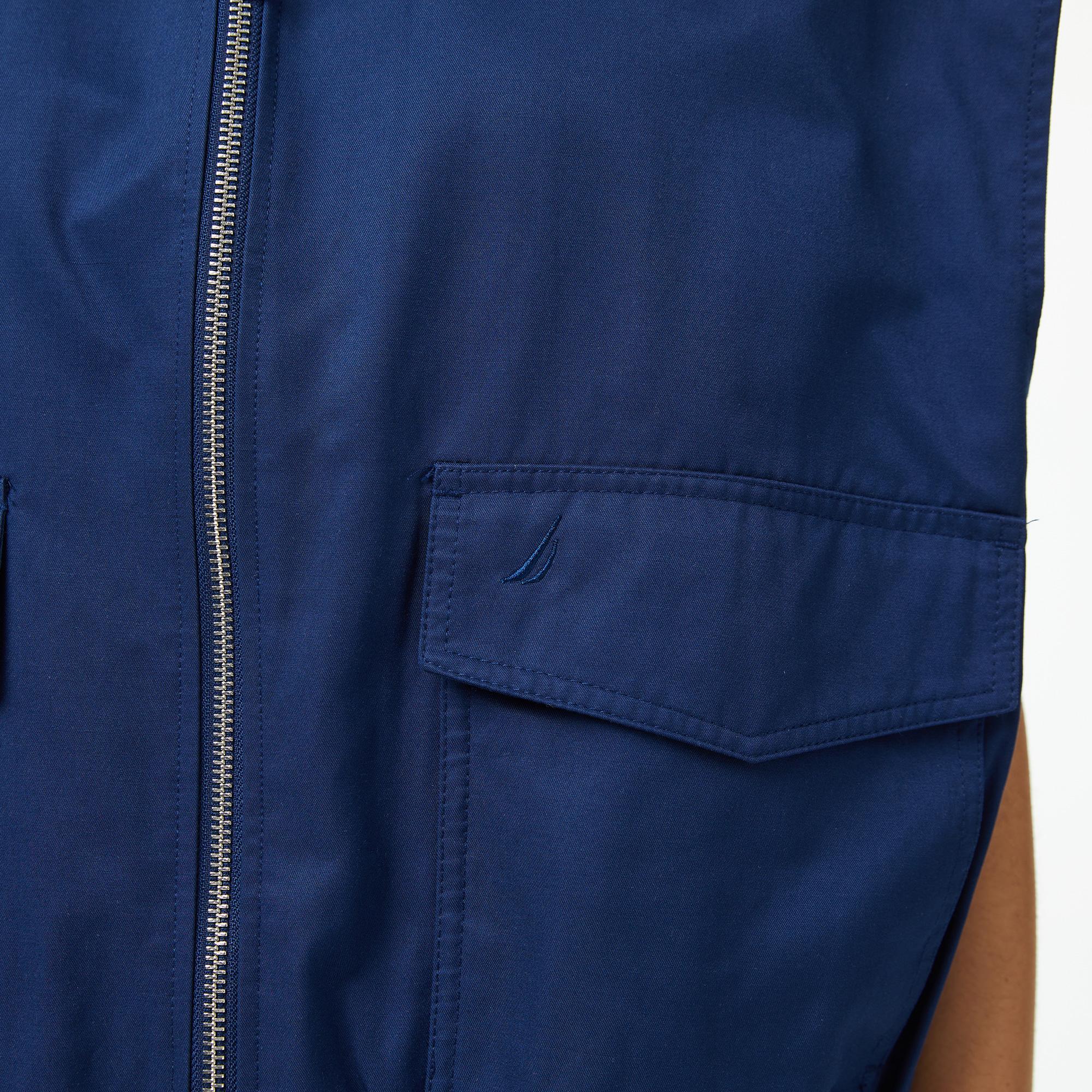 Nautica Kadın Lacivert Regular Fit Fermuarlı Yelek