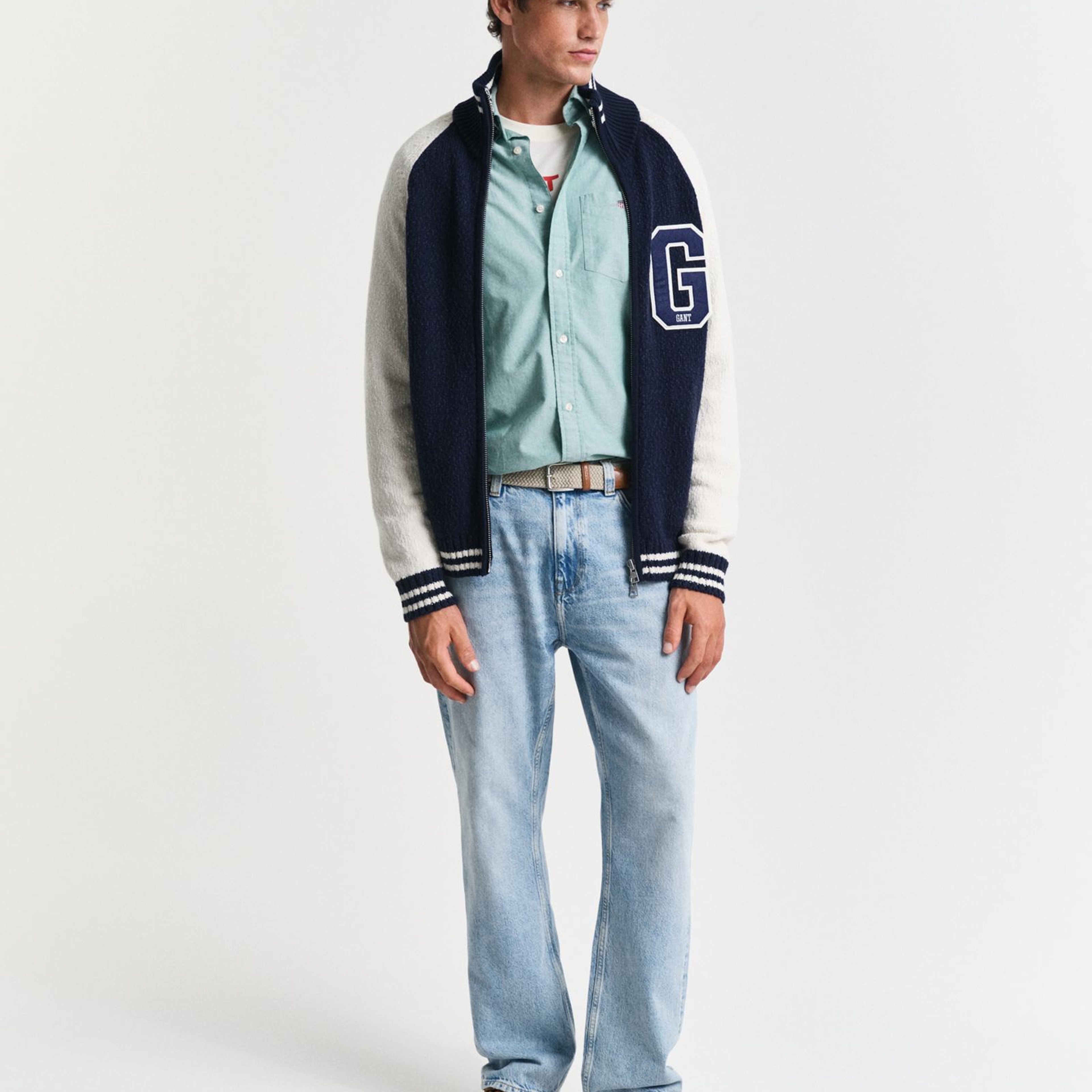 GANT Erkek Yeşil Regular Fit Düğmeli Yaka Gömlek