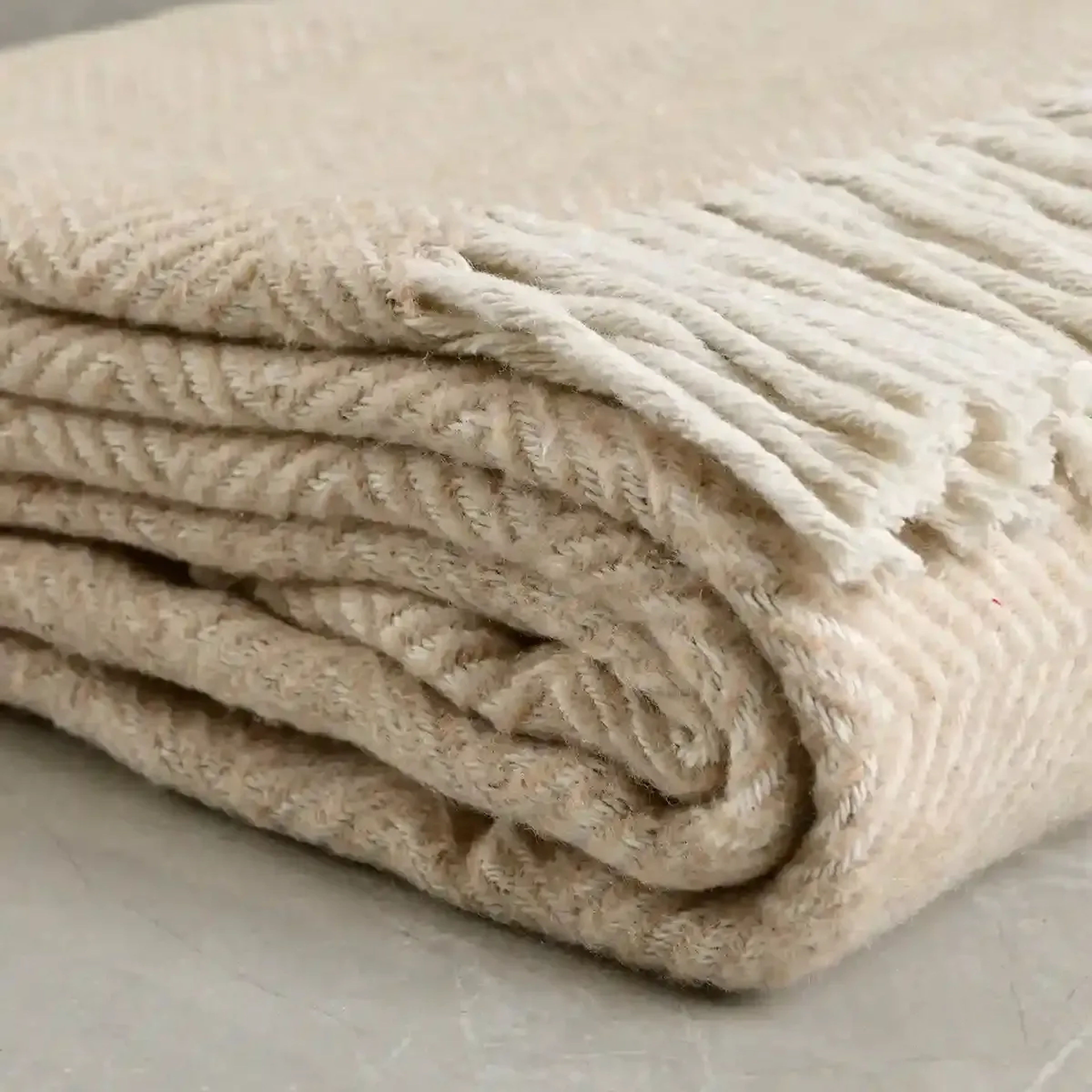 Qua Home Moe Tek Kişilik Battaniye Bej 150x200 cm