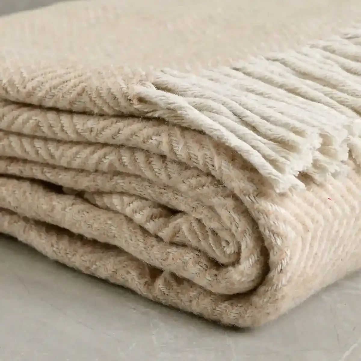 Qua Home Moe Tek Kişilik Battaniye Bej 150x200 cm