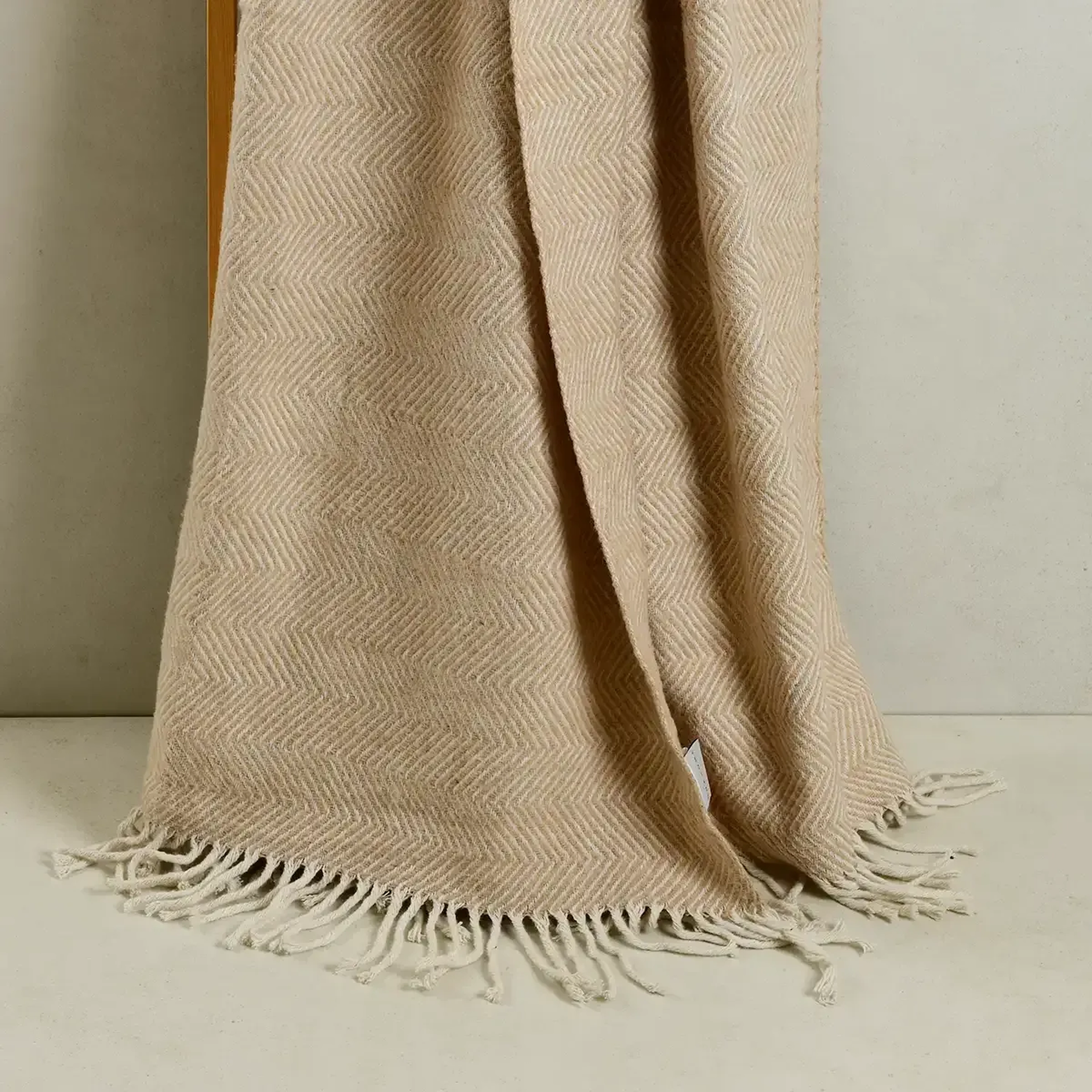 Qua Home Moe Tek Kişilik Battaniye Bej 150x200 cm