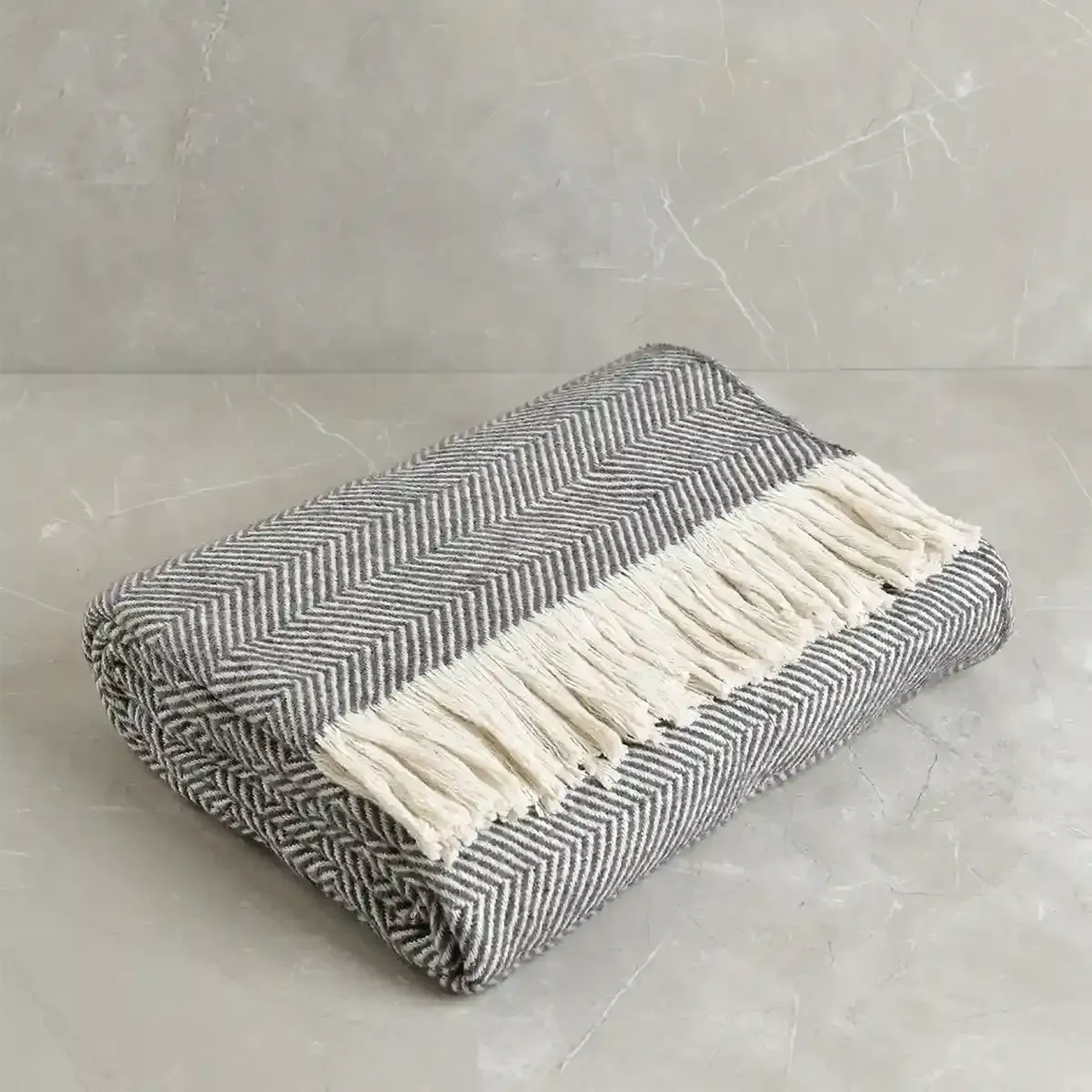 Qua Home Moe Tek Kişilik Battaniye Gri 150x200 cm