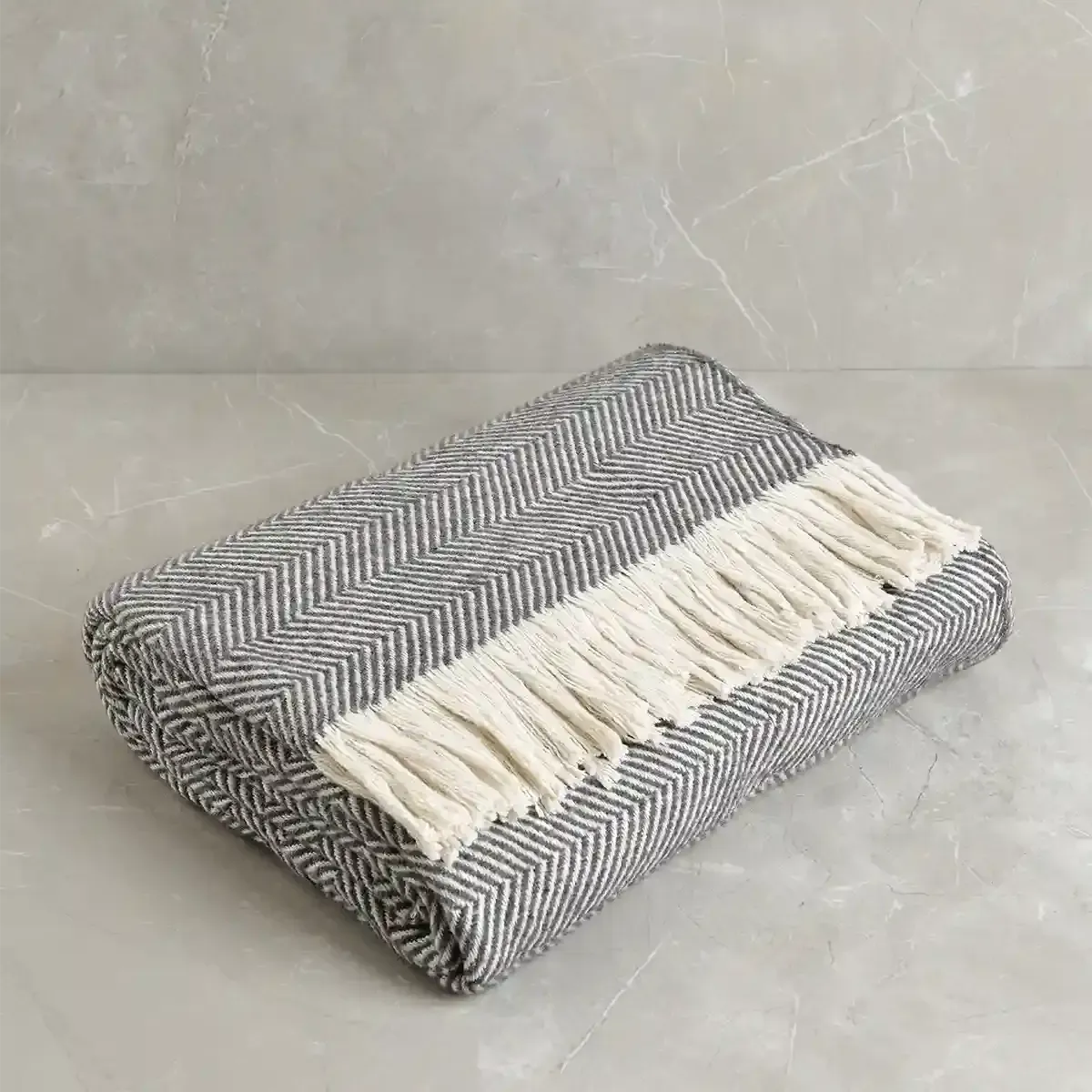 Qua Home Moe Tek Kişilik Battaniye Gri 150x200 cm