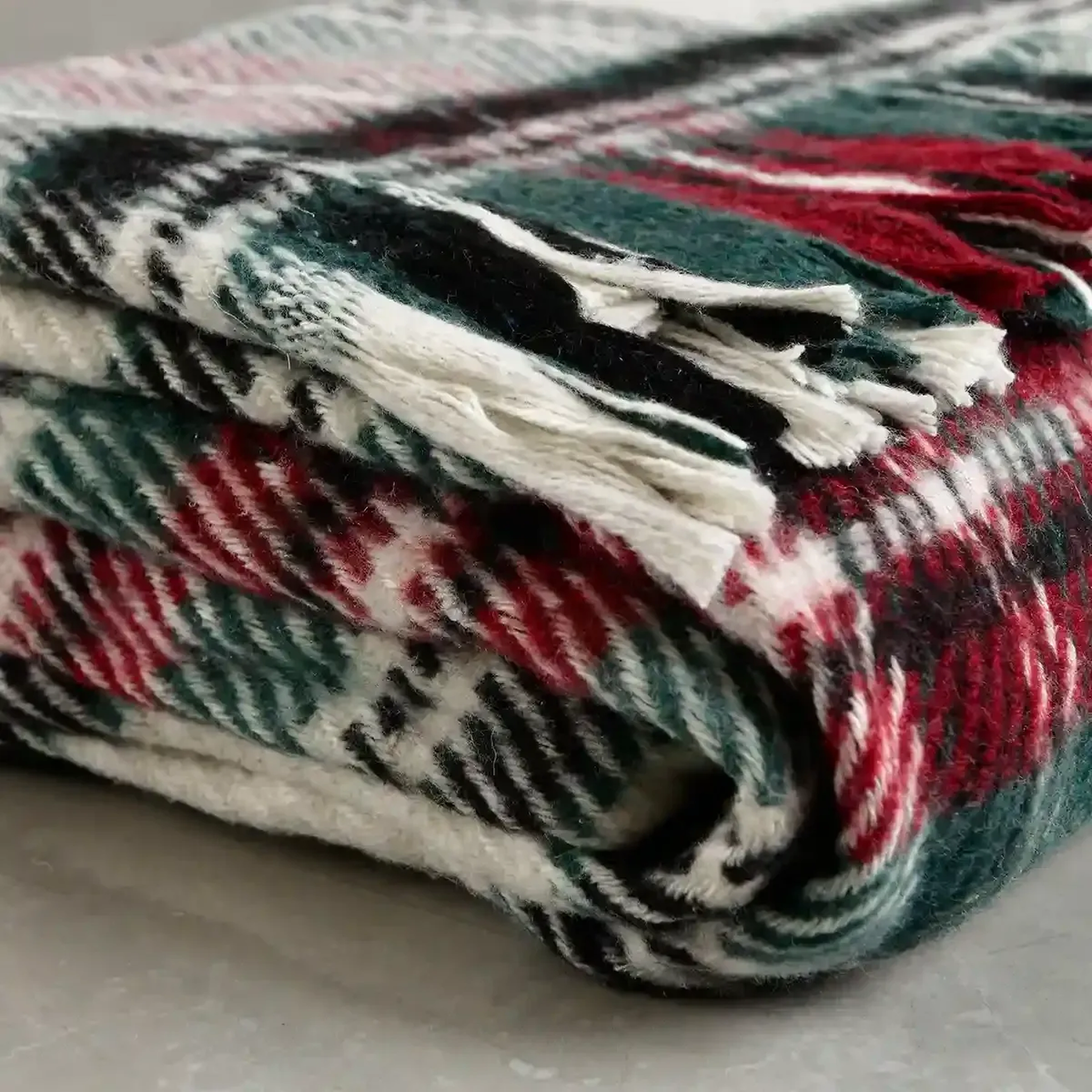 Qua Home Pixie Tv Battaniyesi Yeşil Kırmızı 130x170 cm