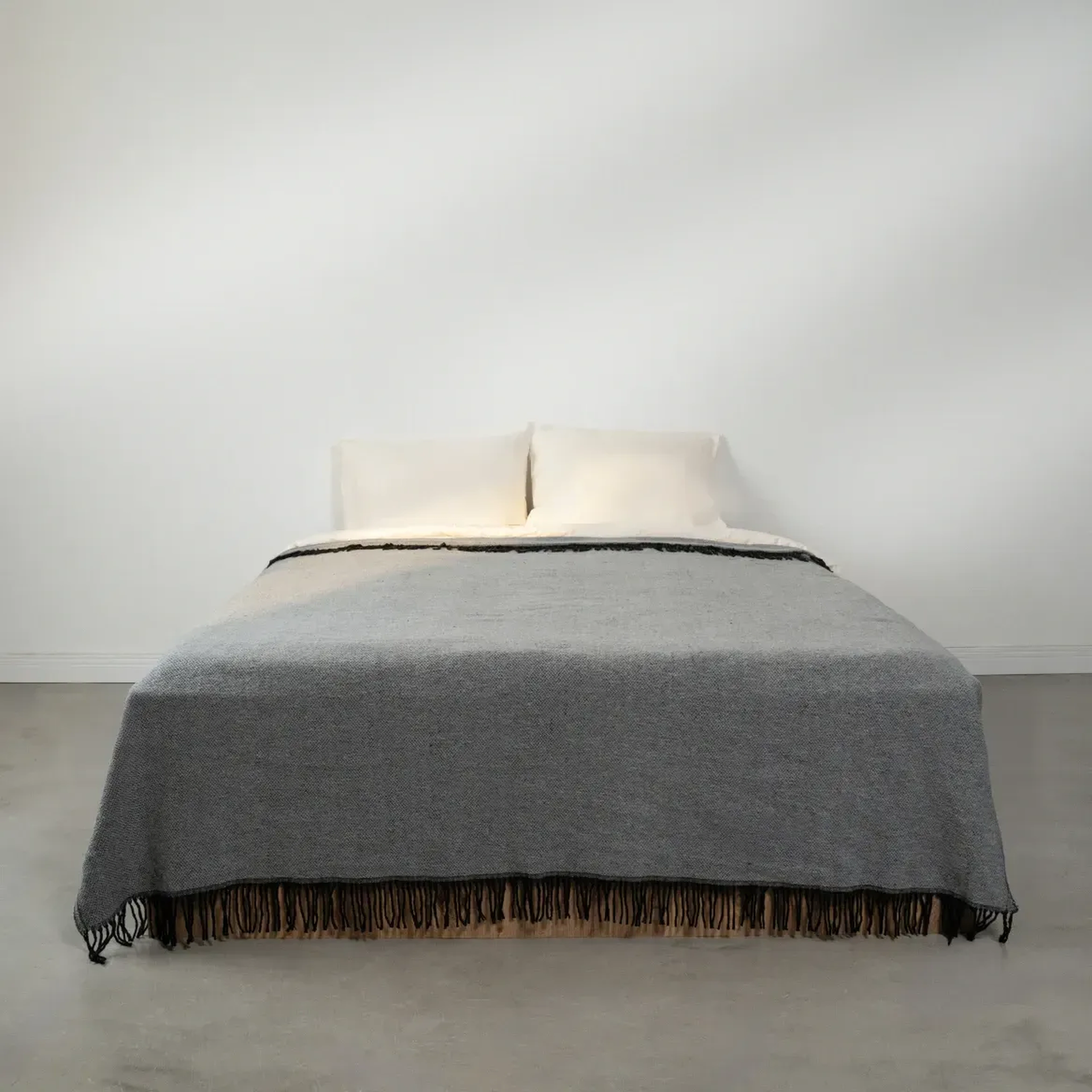 Qua Home Shear Çift Kişilik Battaniye Gri 200x220 cm