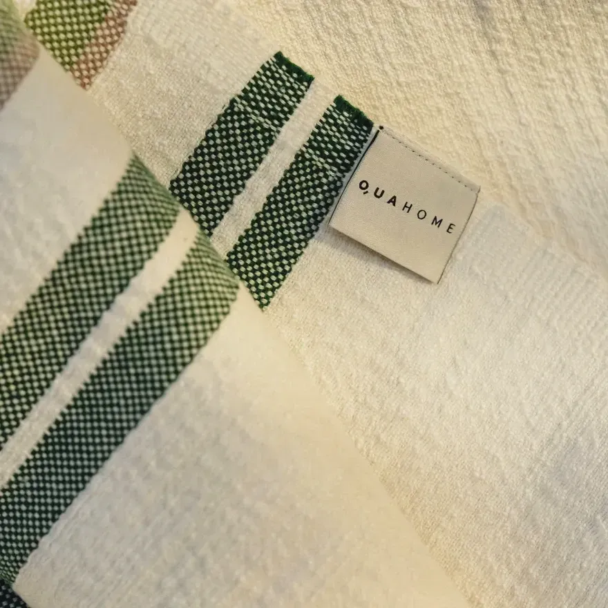 Qua Home Mantis Pamuklu Tv Battaniyesi Bej Yeşil 130x170 cm