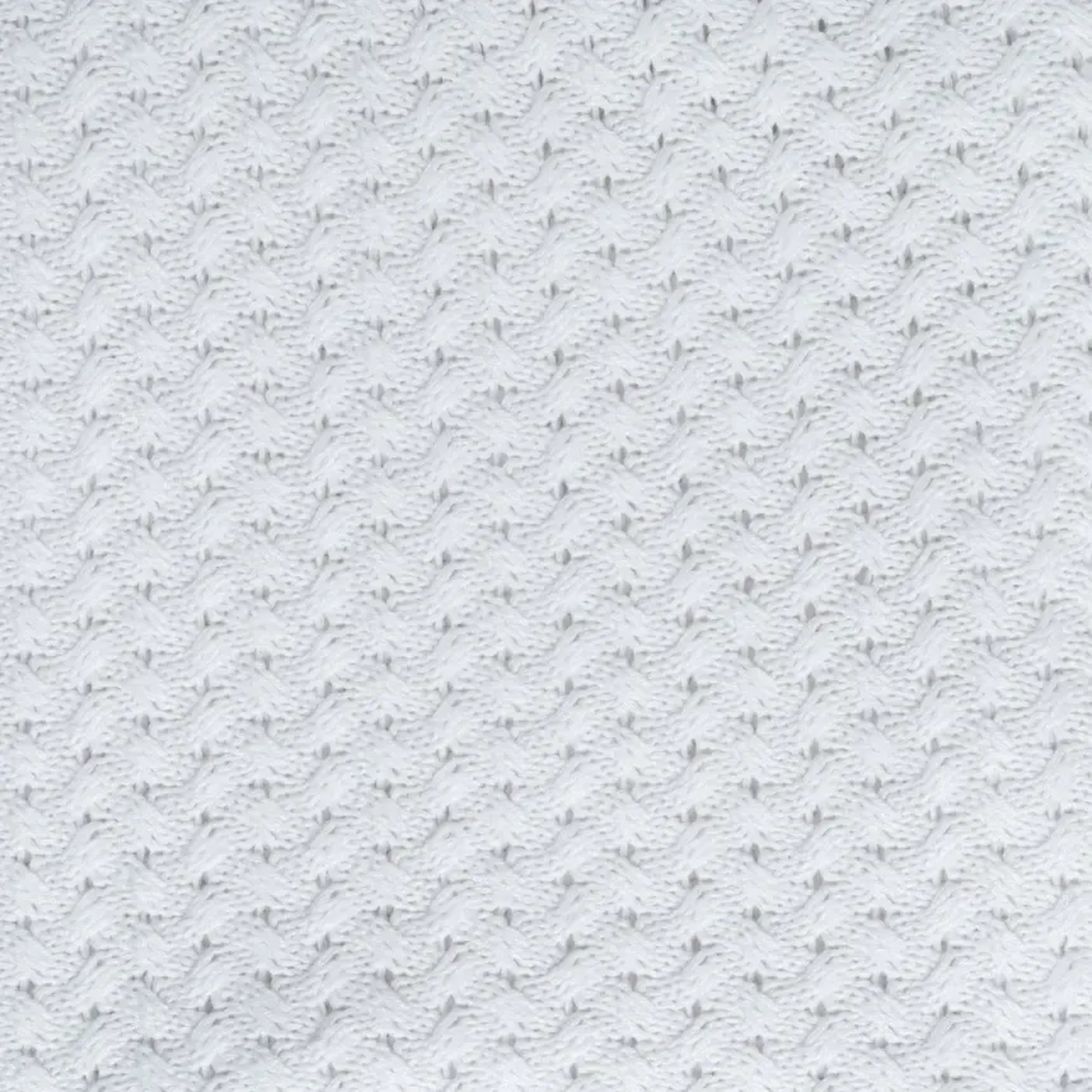 Qua Home Novah Triko Çift Kişilik Battaniye Beyaz 200x220 cm