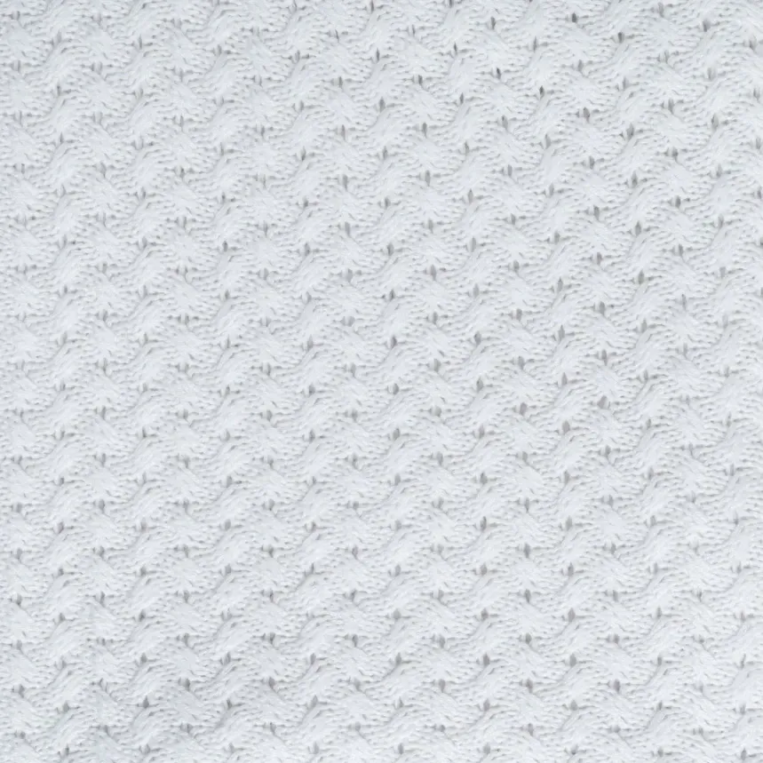 Qua Home Novah Triko Çift Kişilik Battaniye Beyaz 200x220 cm