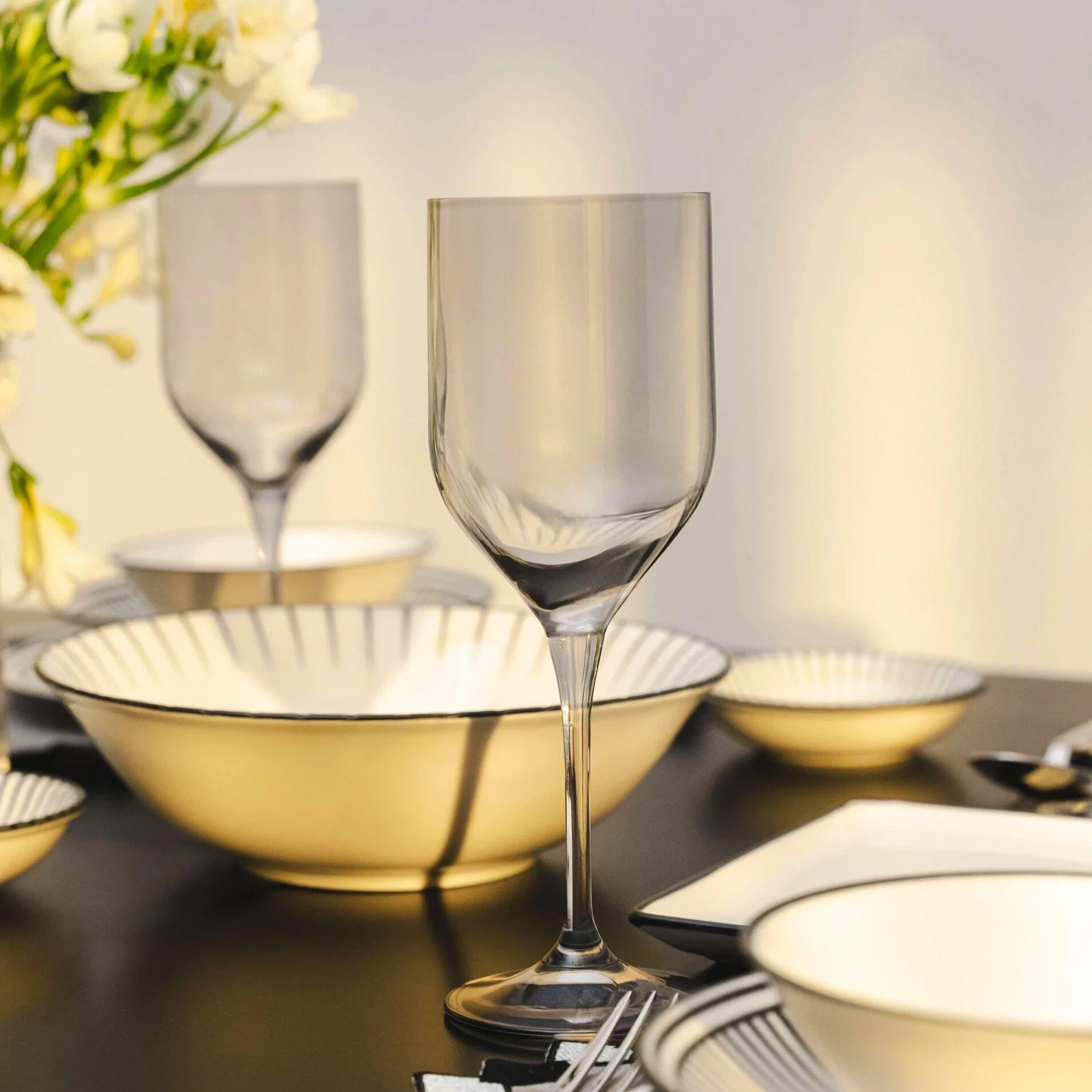 Qua Home Sunset Kristal Kırmızı Şarap Kadehi Antrasit 400 cc