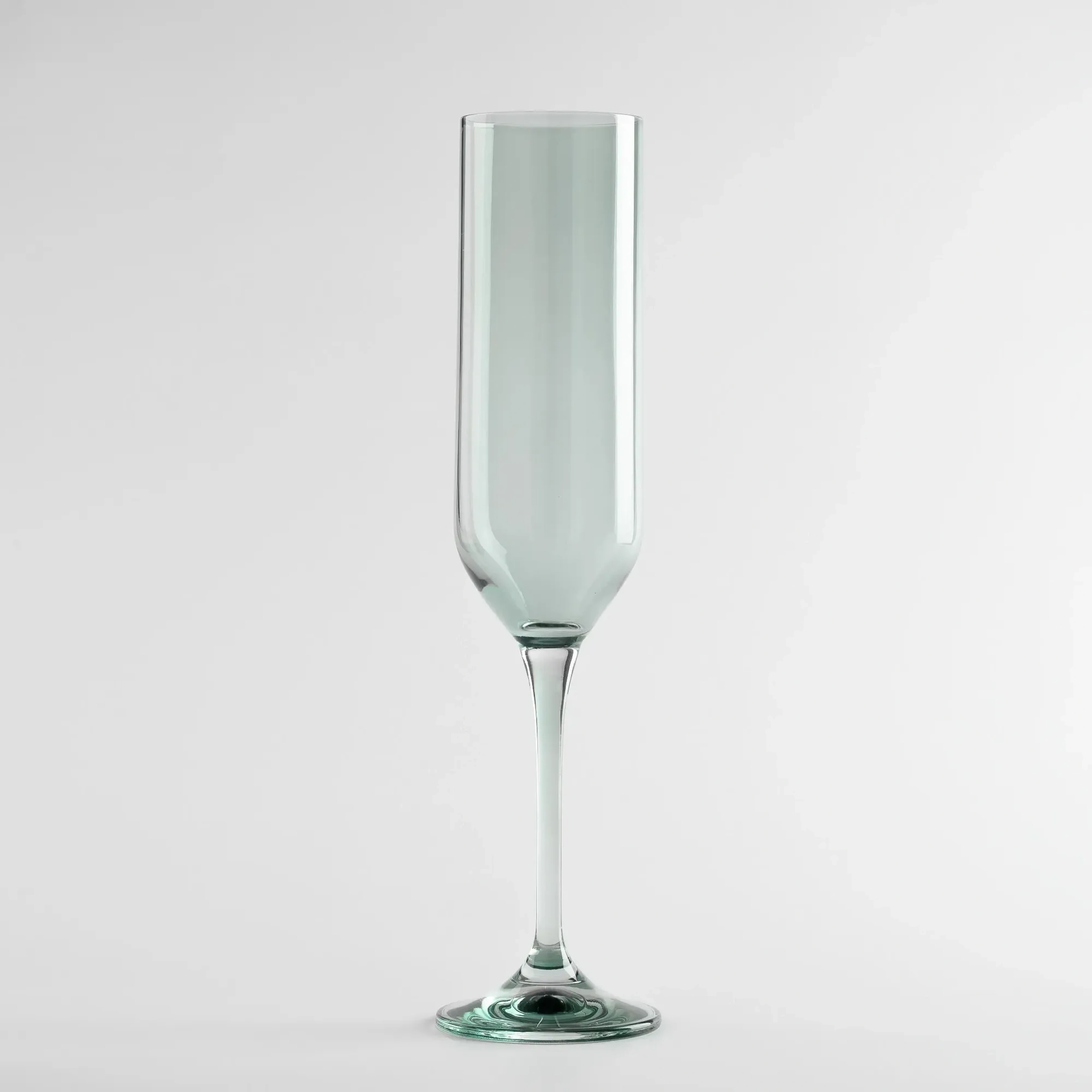 Qua Home Sunset Kristal Şampanya Kadehi Koyu Yeşil 200 cc