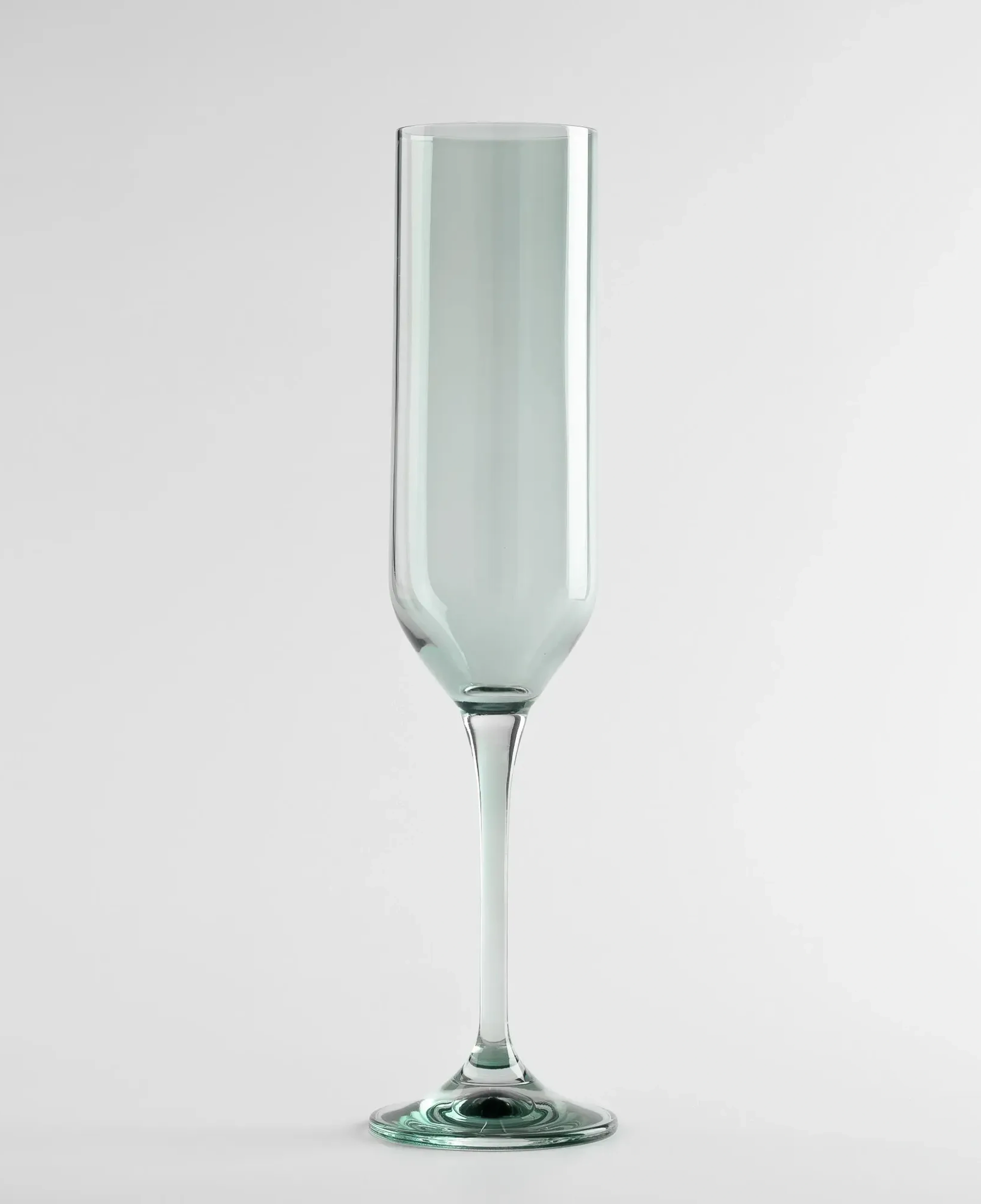 Qua Home Sunset Kristal Şampanya Kadehi Koyu Yeşil 200 cc