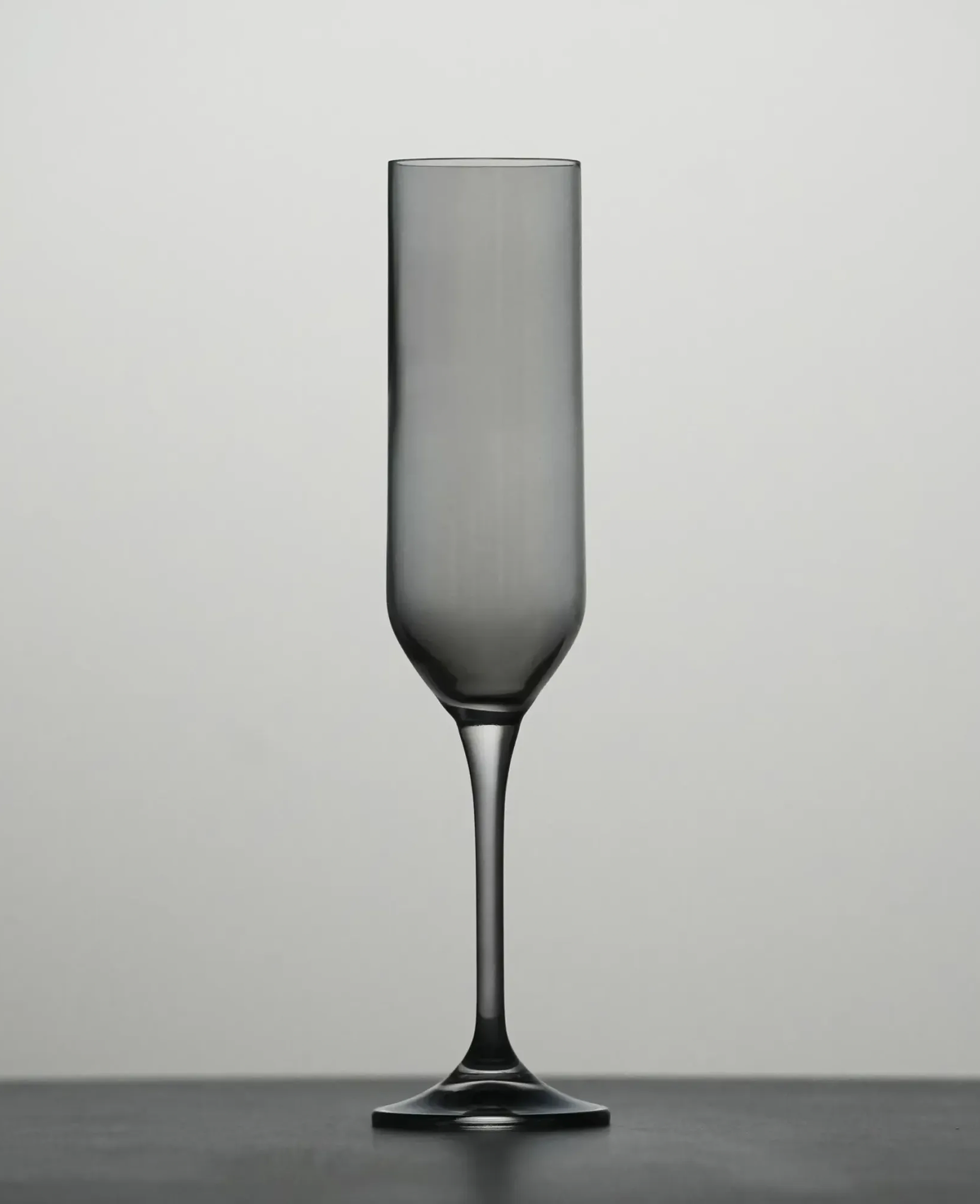 Qua Home Sunset Kristal Şampanya Kadehi Antrasit 200 cc