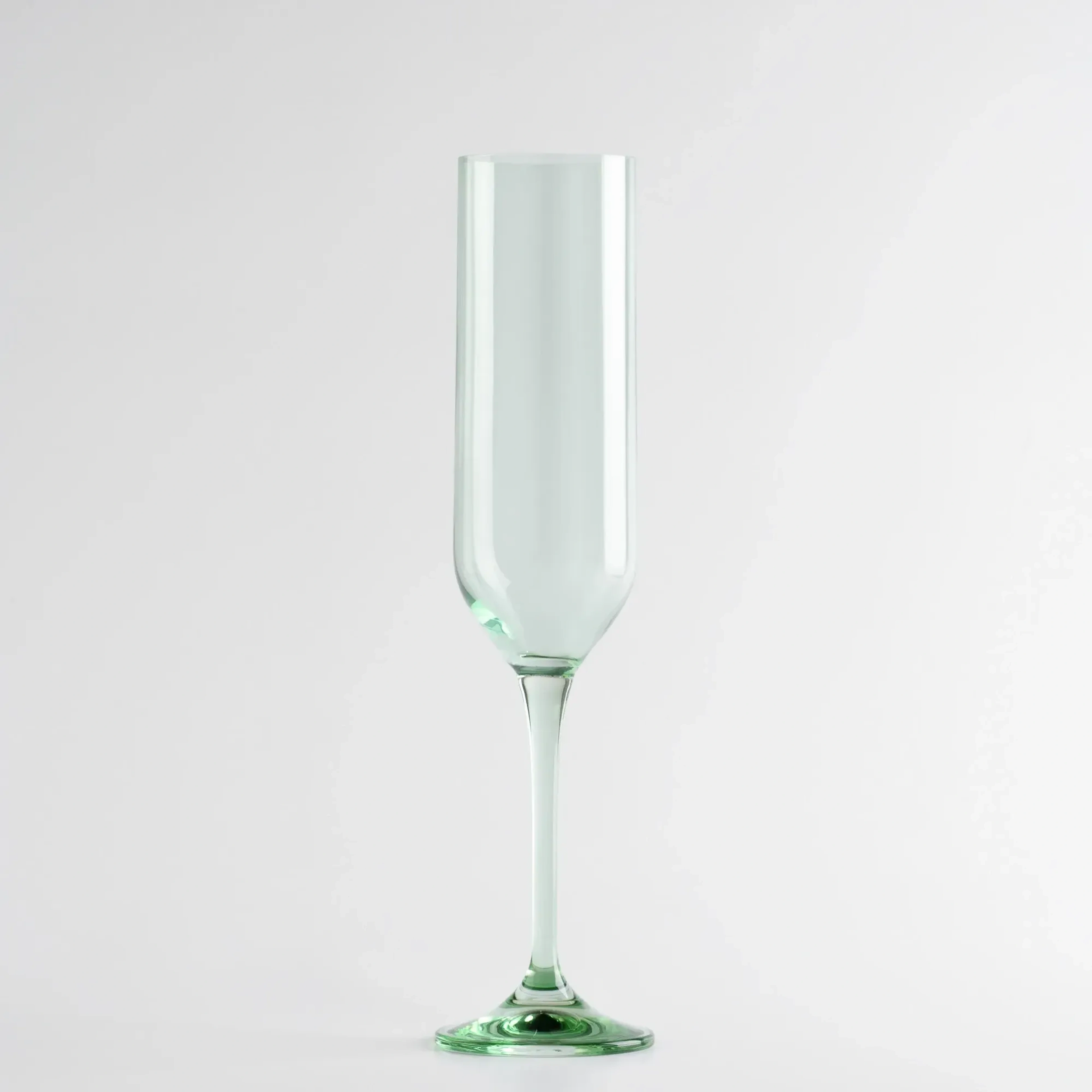 Qua Home Sunset Kristal Şampanya Kadehi Yeşil 200 cc